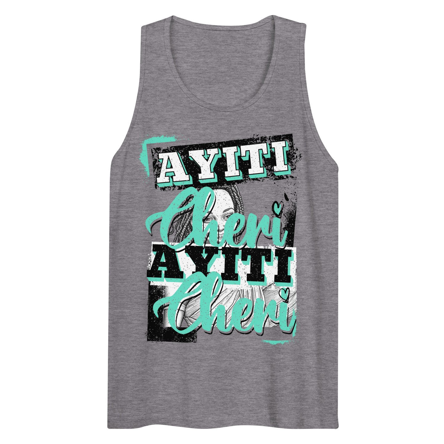 Ayiti Cheri Men’s premium tank top