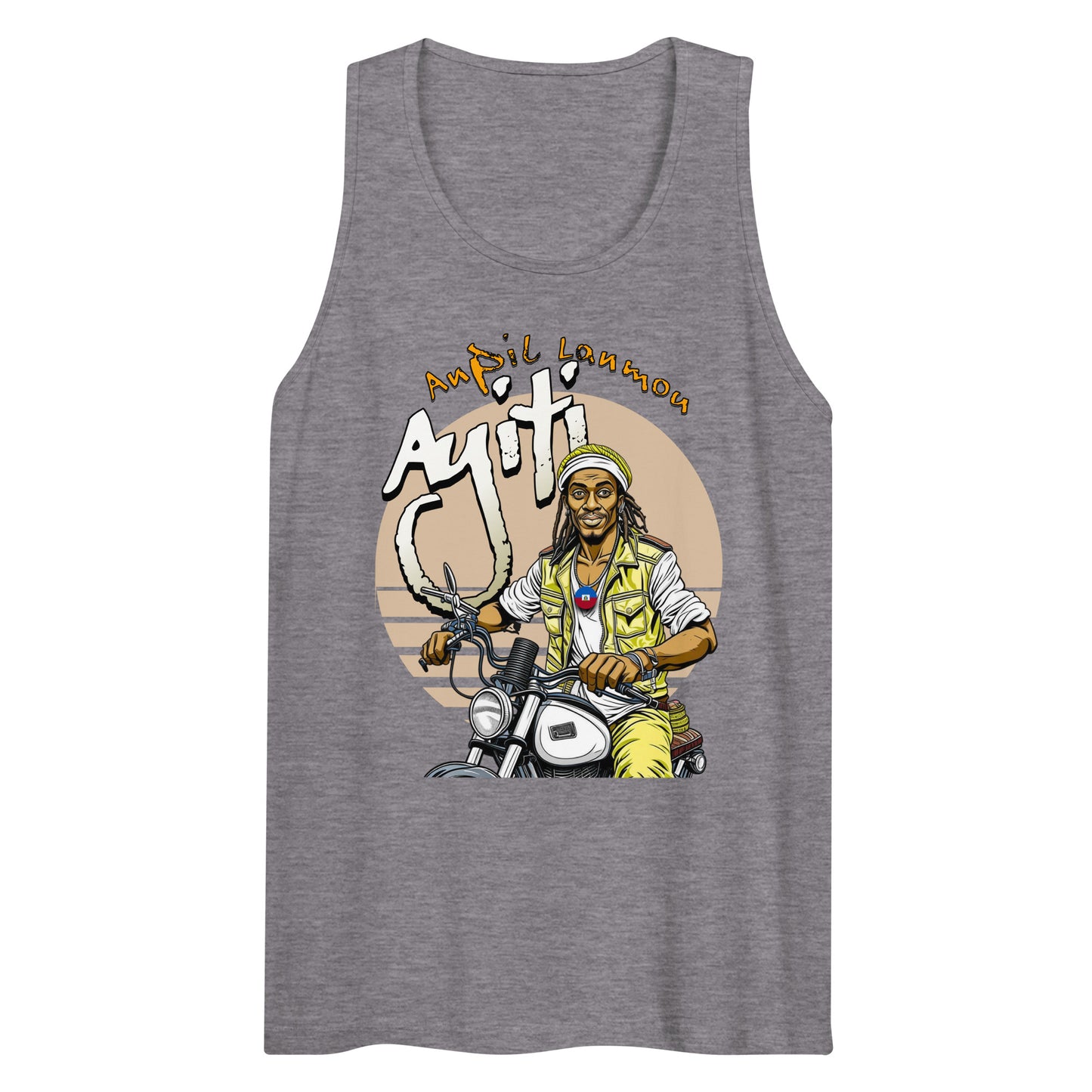 Ayiti Taksi Moto Men’s premium tank top