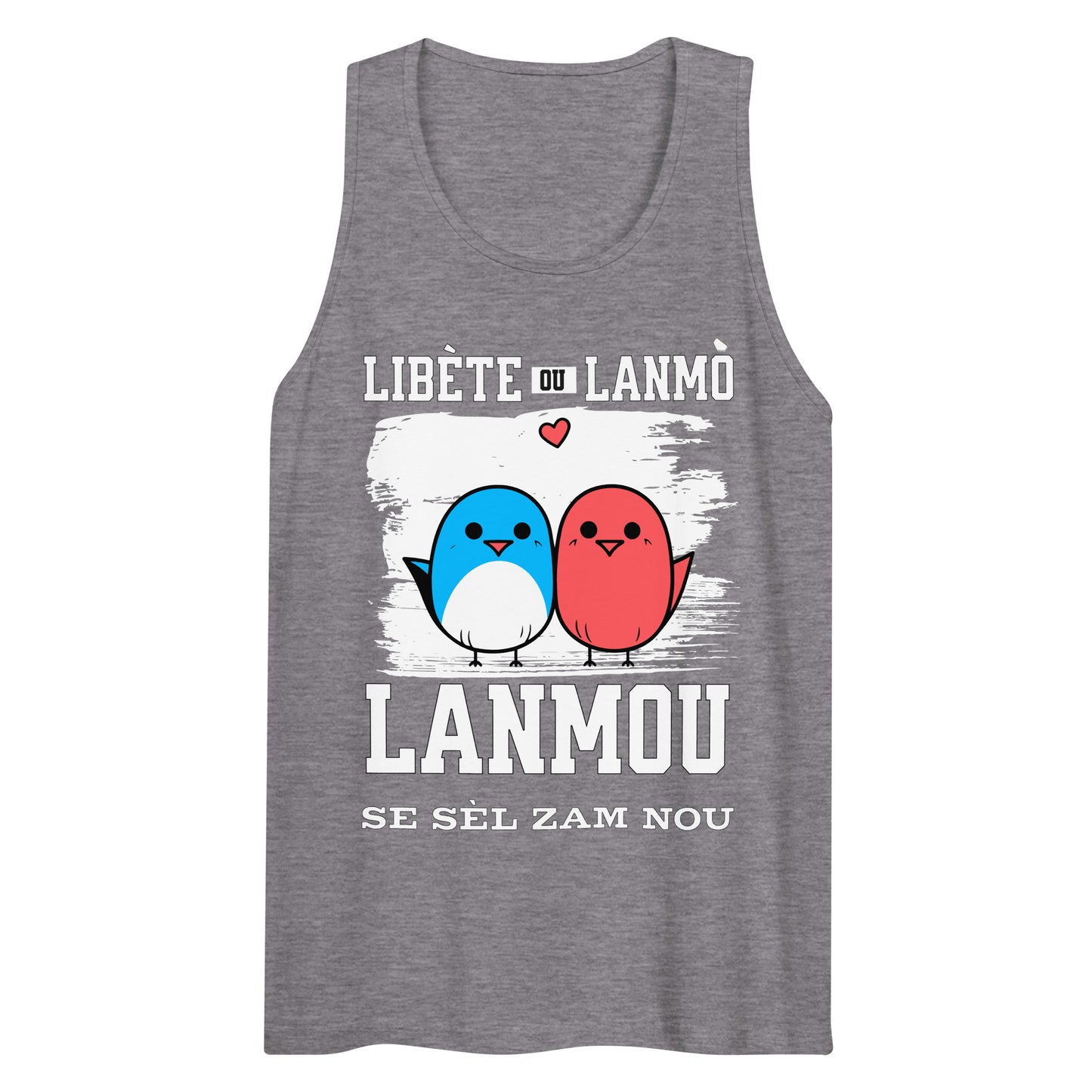 Libète ou lanmo Men’s premium tank top