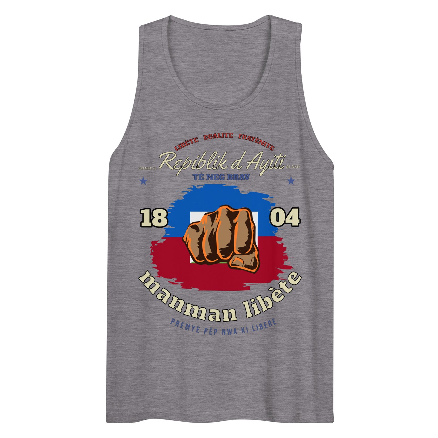 Repiblik d Ayiti Men’s premium tank top