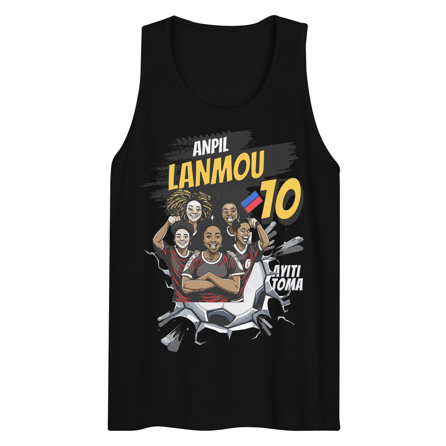 Haitian Lionesses on The Rise Men’s premium tank top