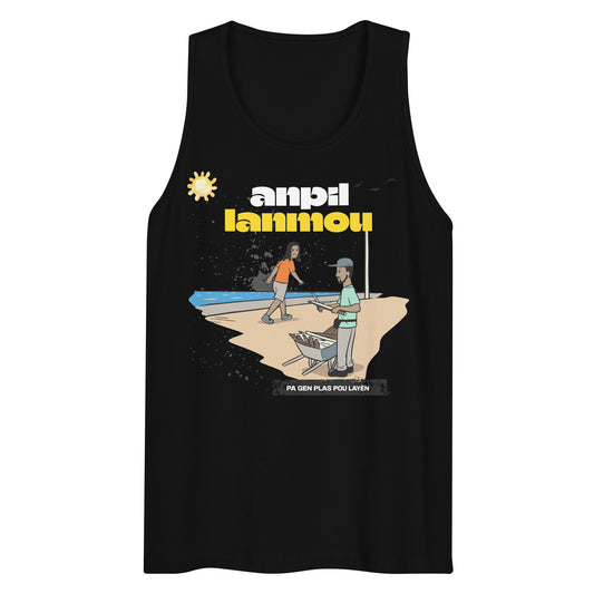 Haitian Machann Kann Anpil Lanmou Men’s premium tank top