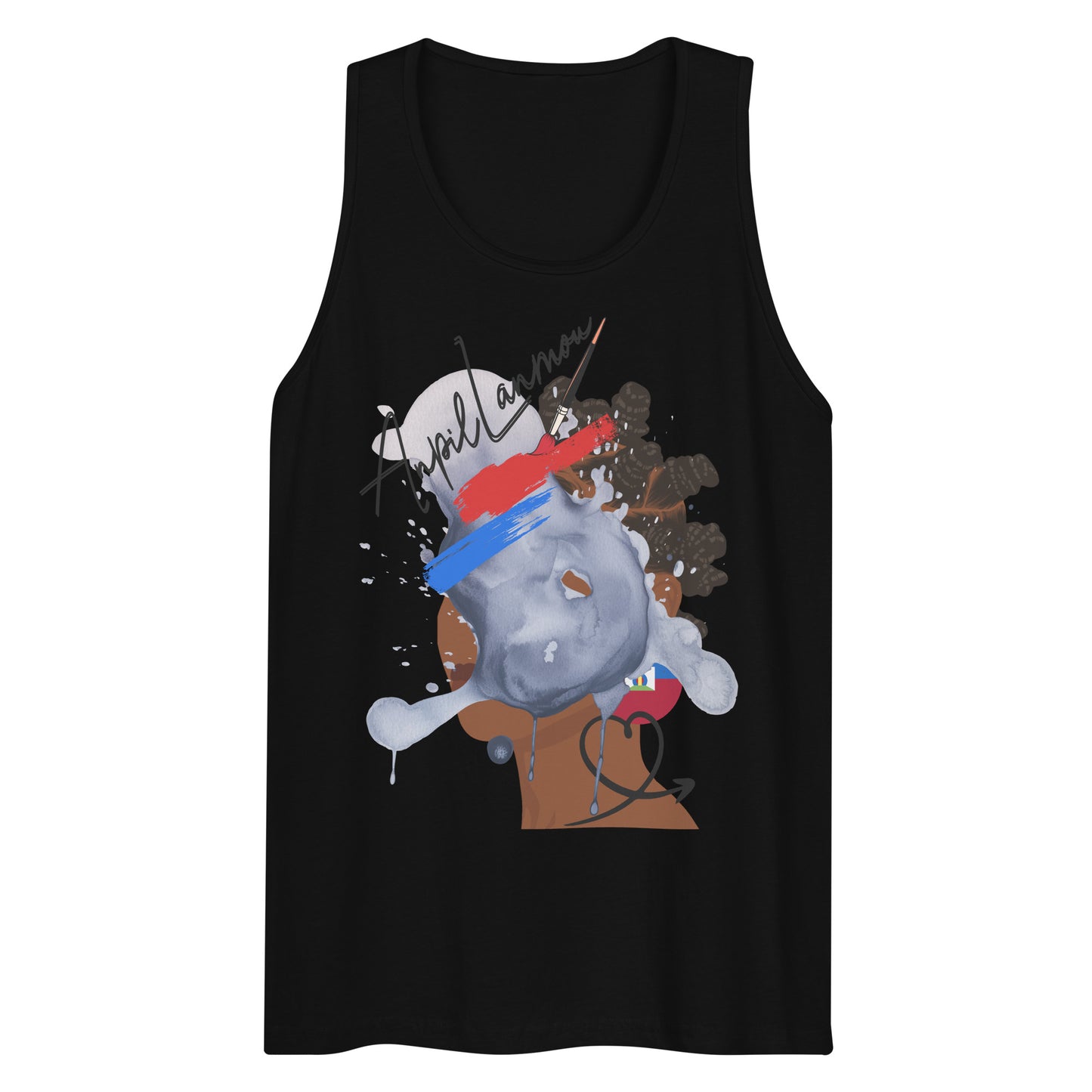 No Face Anpil Lanmou Men’s premium tank top