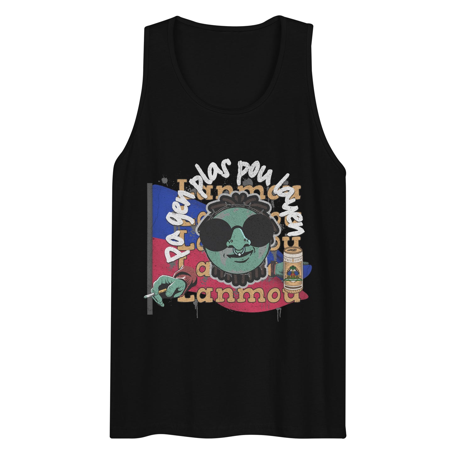 Sa k Pa Fou A Fout Sou Men’s premium tank top