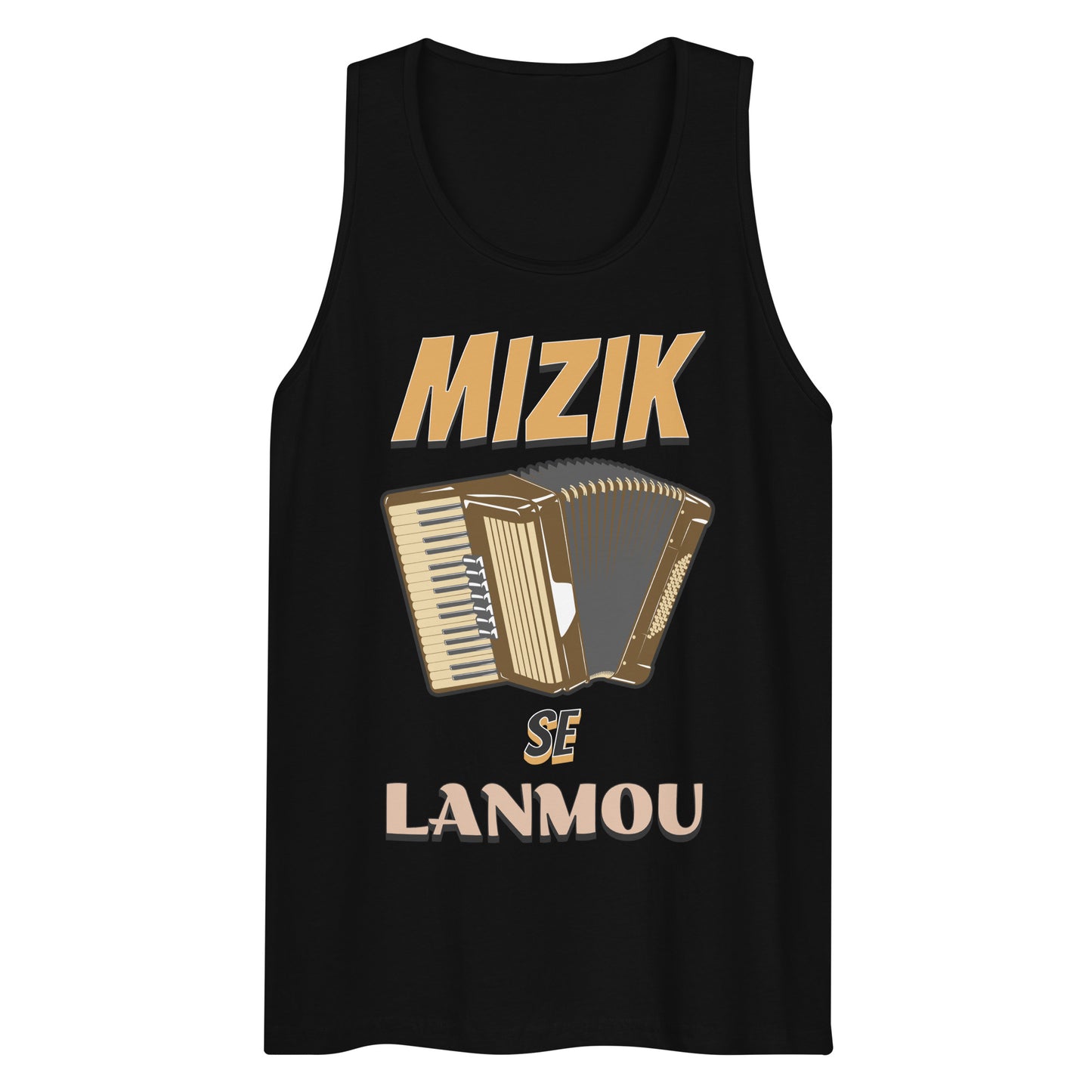 Mizik se Lanmou Men’s premium tank top