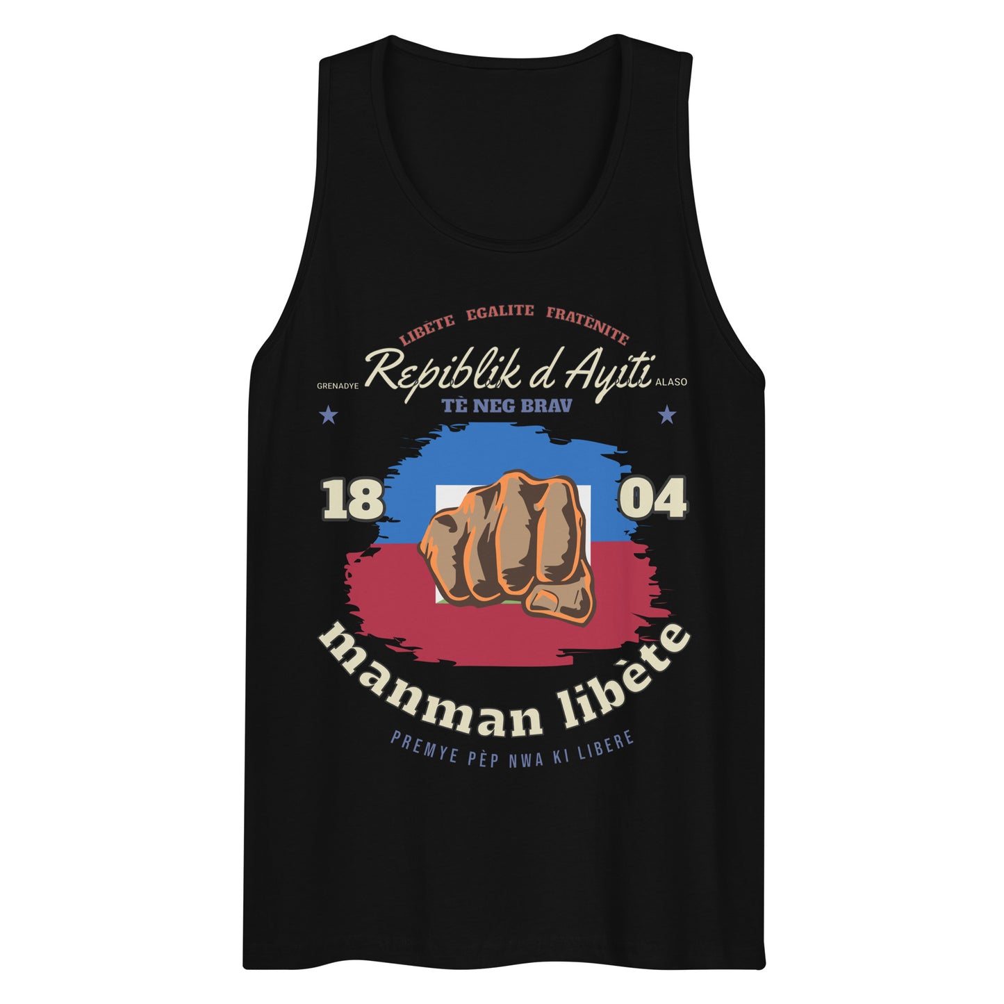 Repiblik d Ayiti Men’s premium tank top