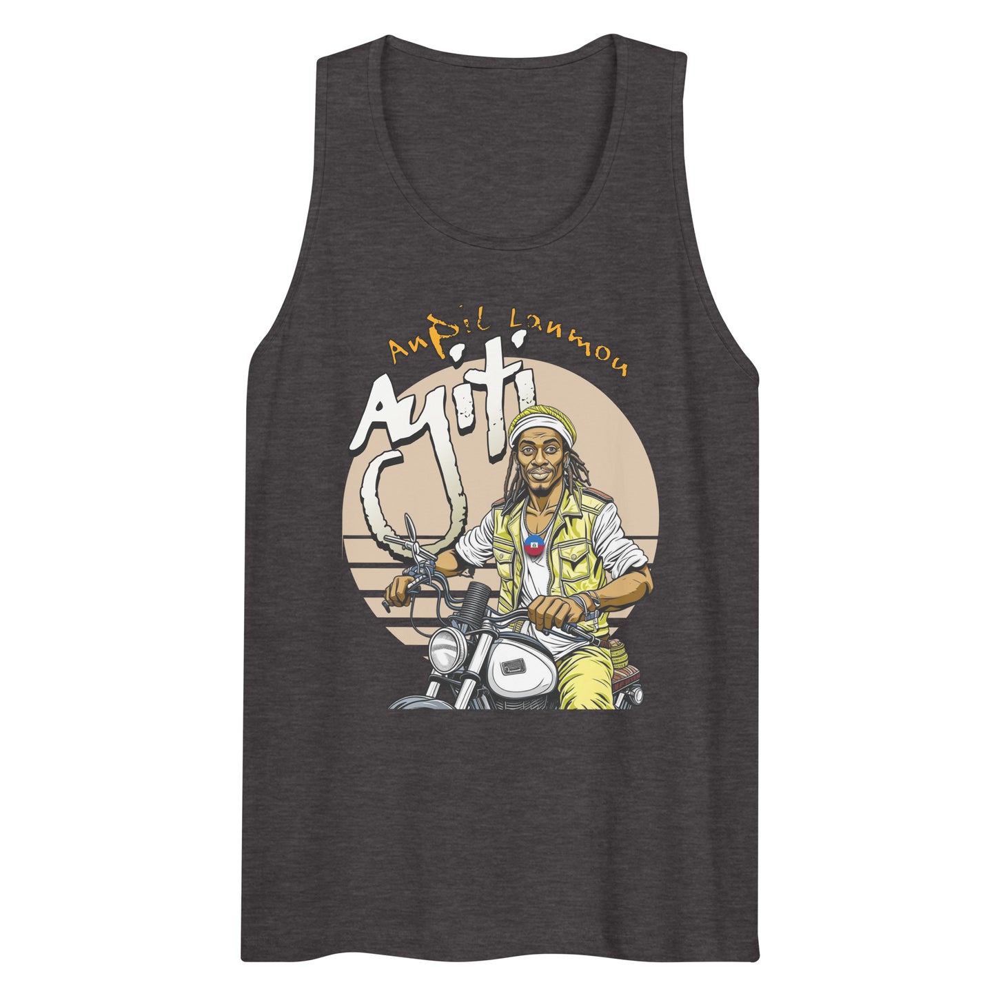 Ayiti Taksi Moto Men’s premium tank top