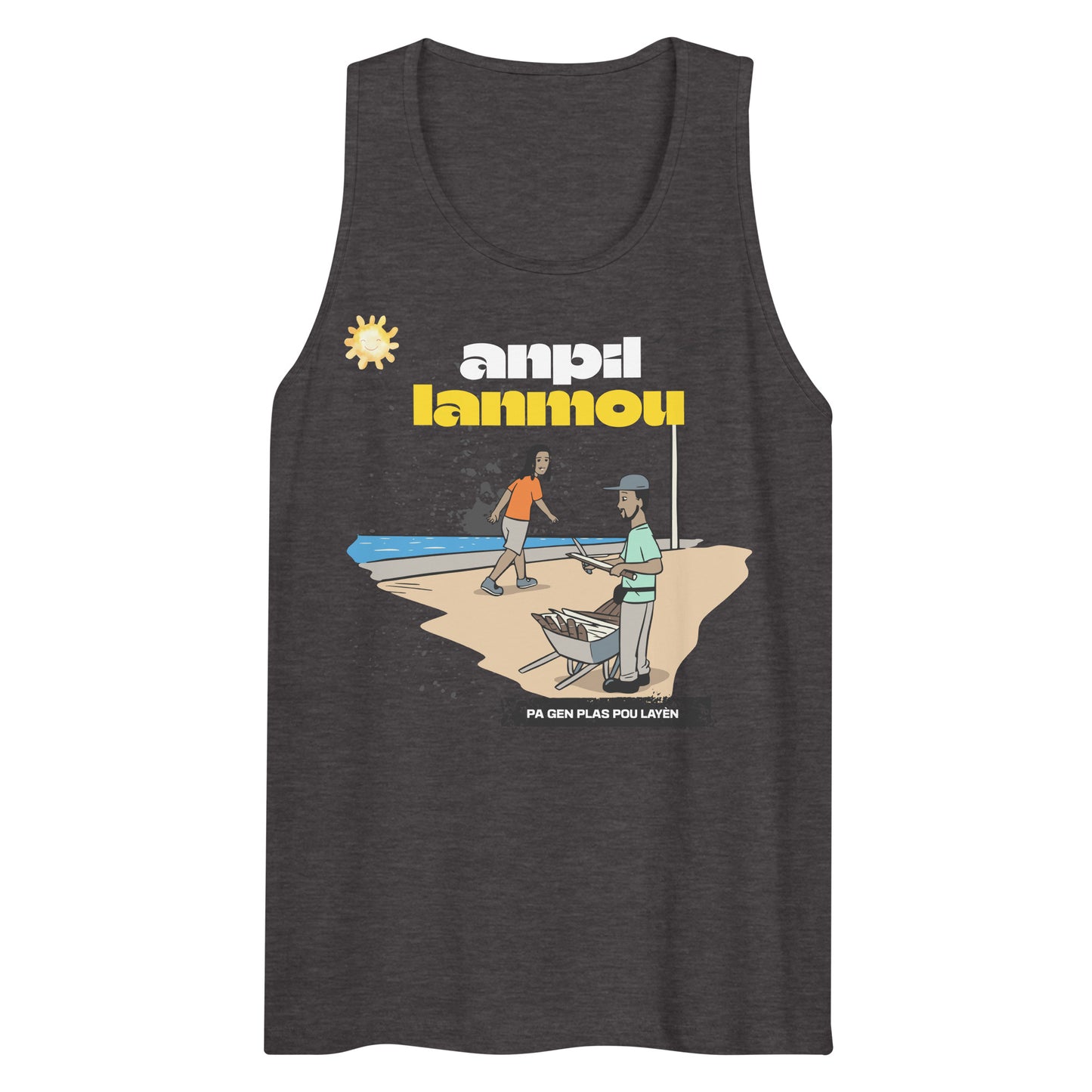 Haitian Machann Kann Anpil Lanmou Men’s premium tank top