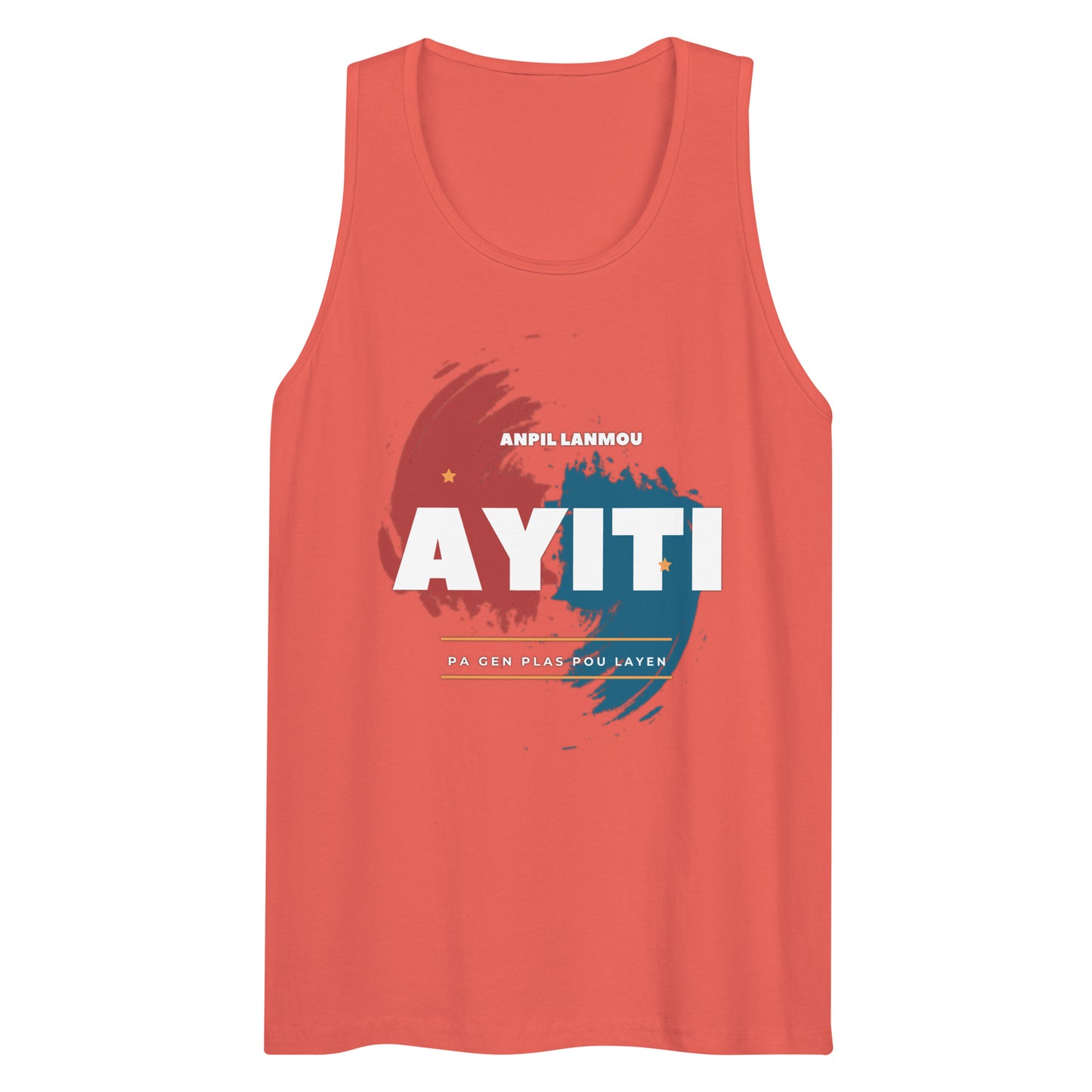 Ayiti Ble ak Wouj Men’s premium tank top