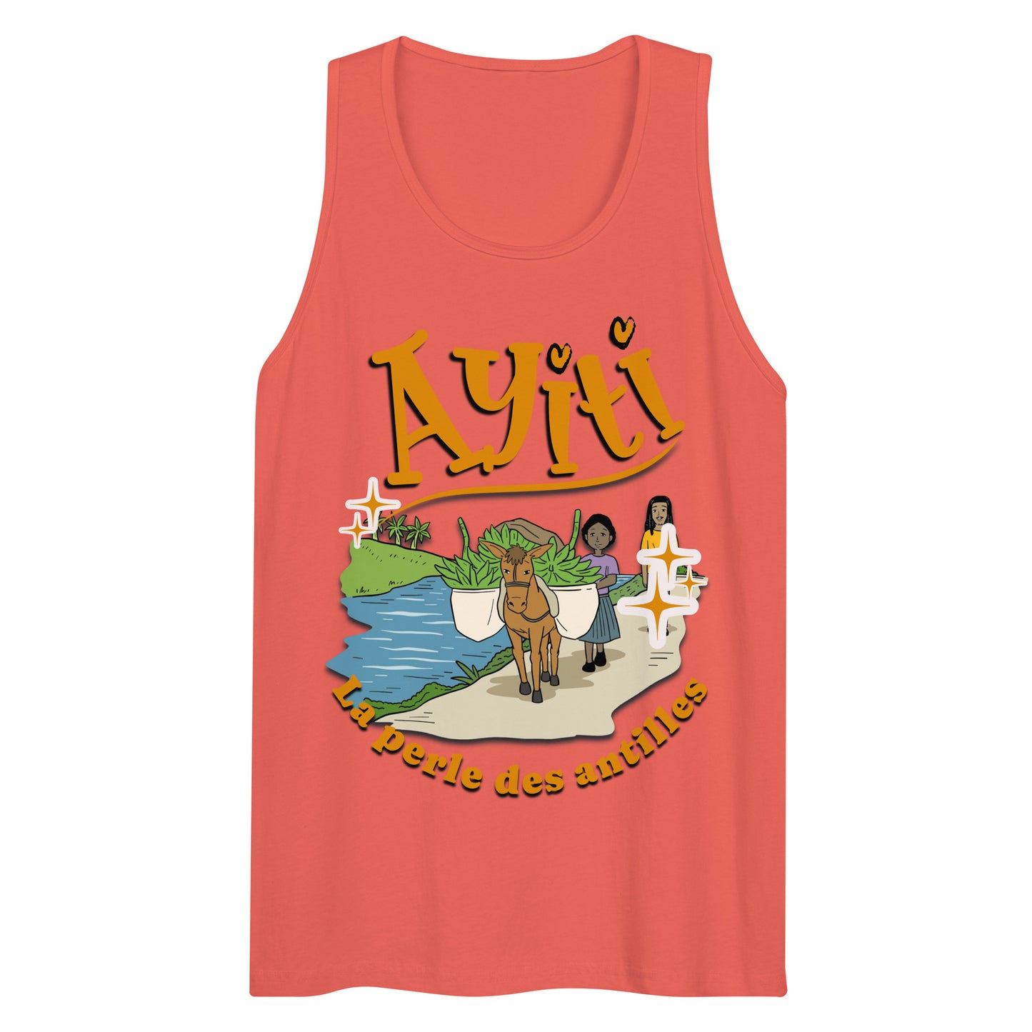 Ayiti Perle Des Antilles Men’s premium tank top