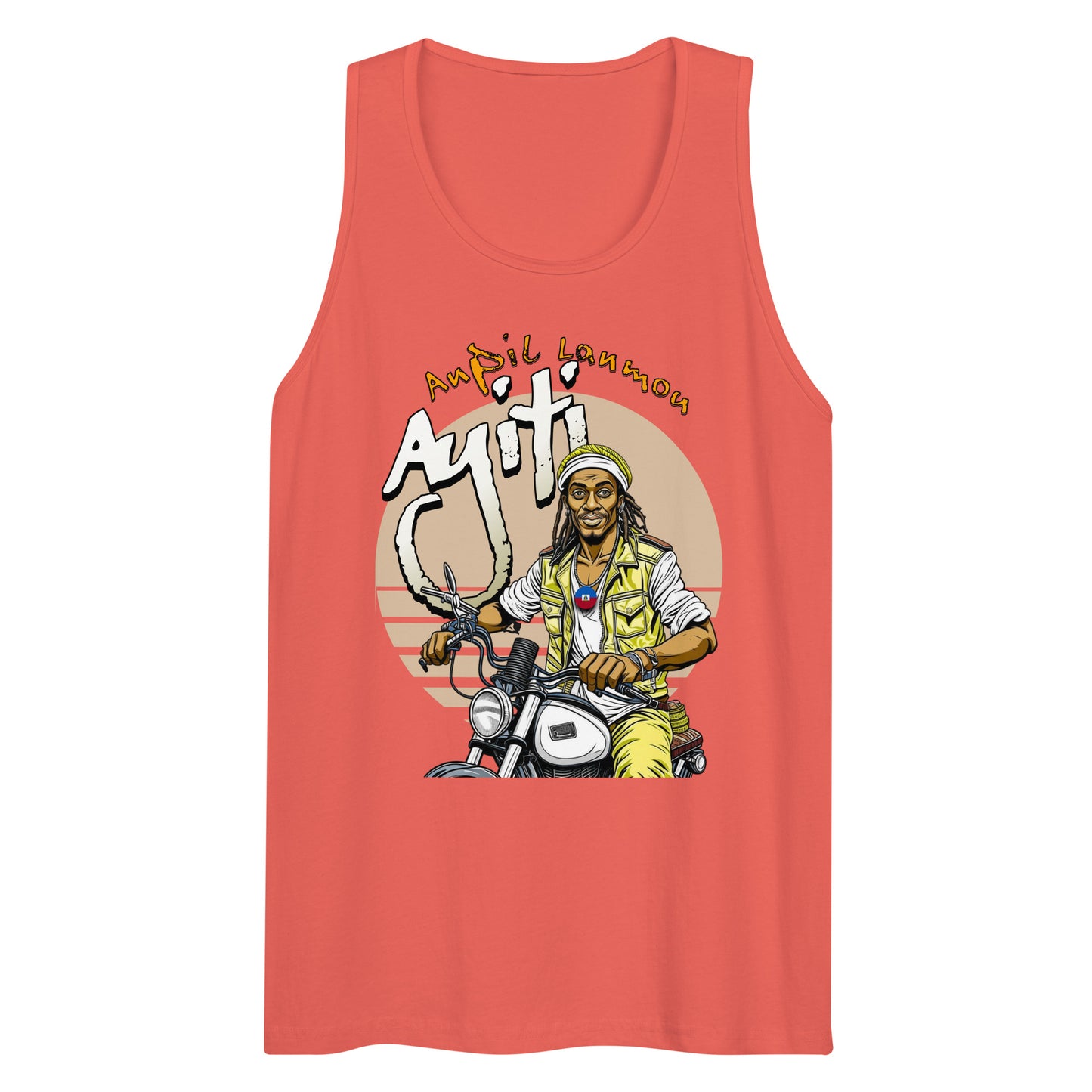 Ayiti Taksi Moto Men’s premium tank top