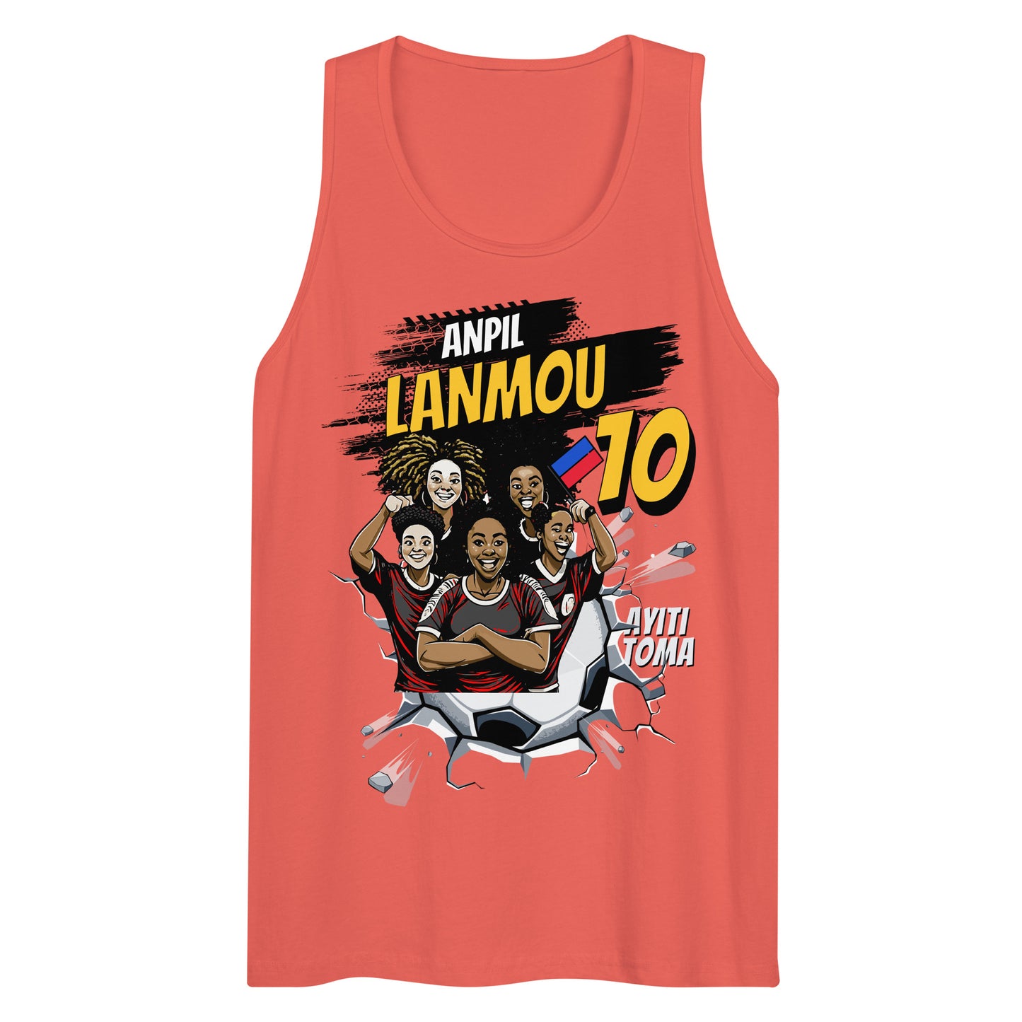 Haitian Lionesses on The Rise Men’s premium tank top