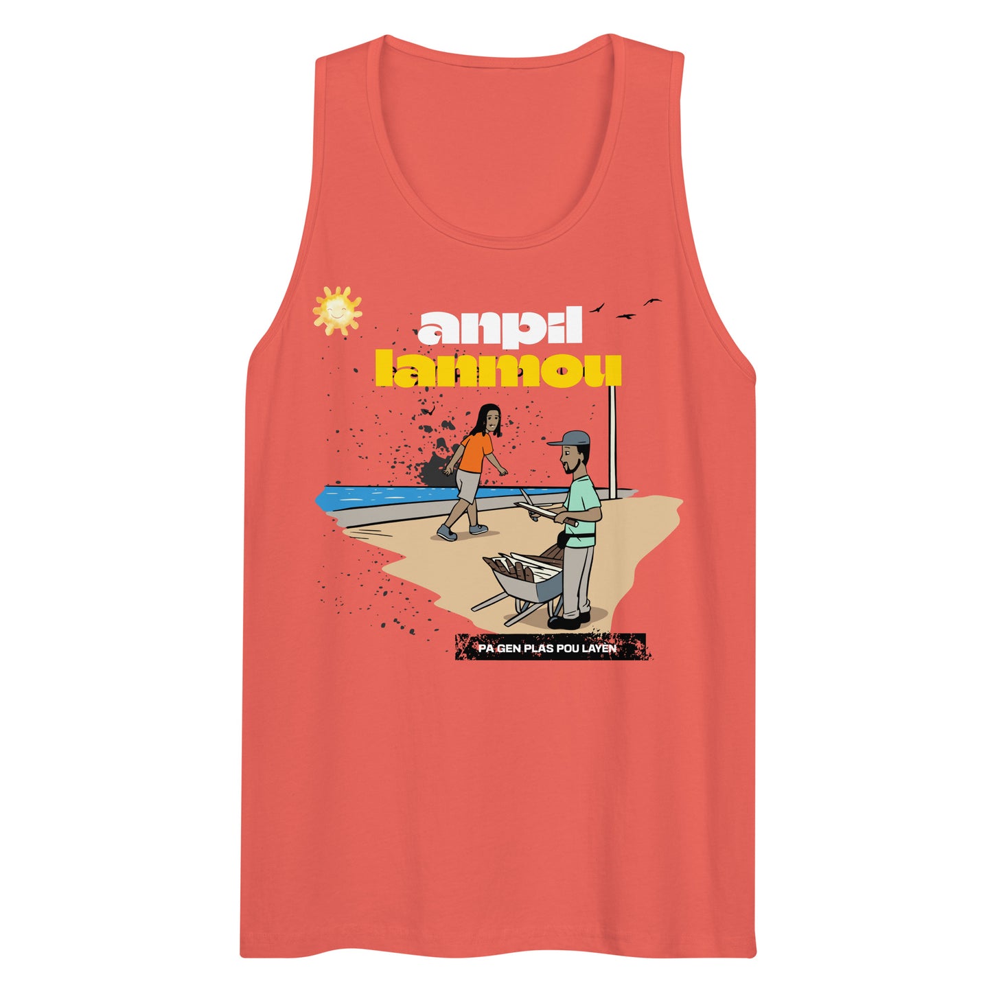 Haitian Machann Kann Anpil Lanmou Men’s premium tank top