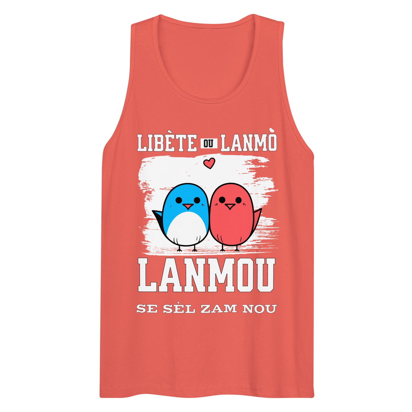 Libète ou lanmo Men’s premium tank top