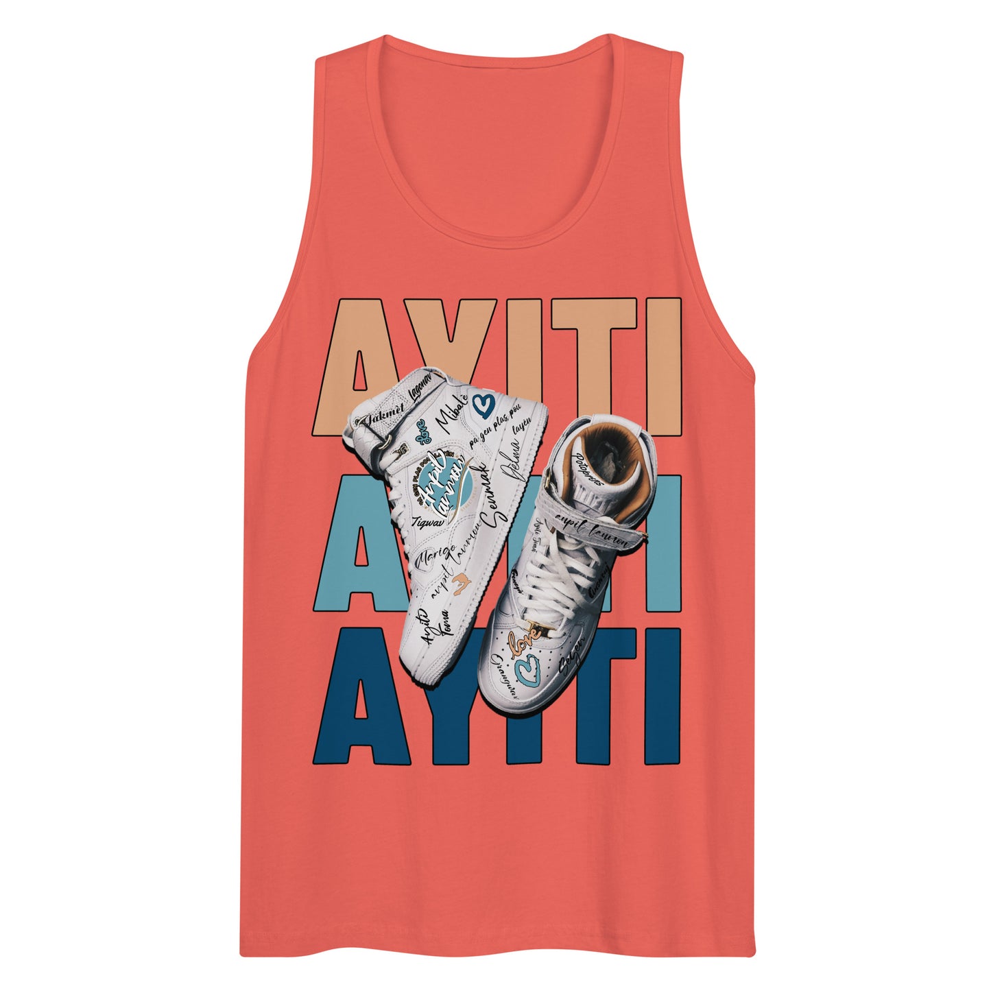 Nou soti lwen Men’s premium tank top