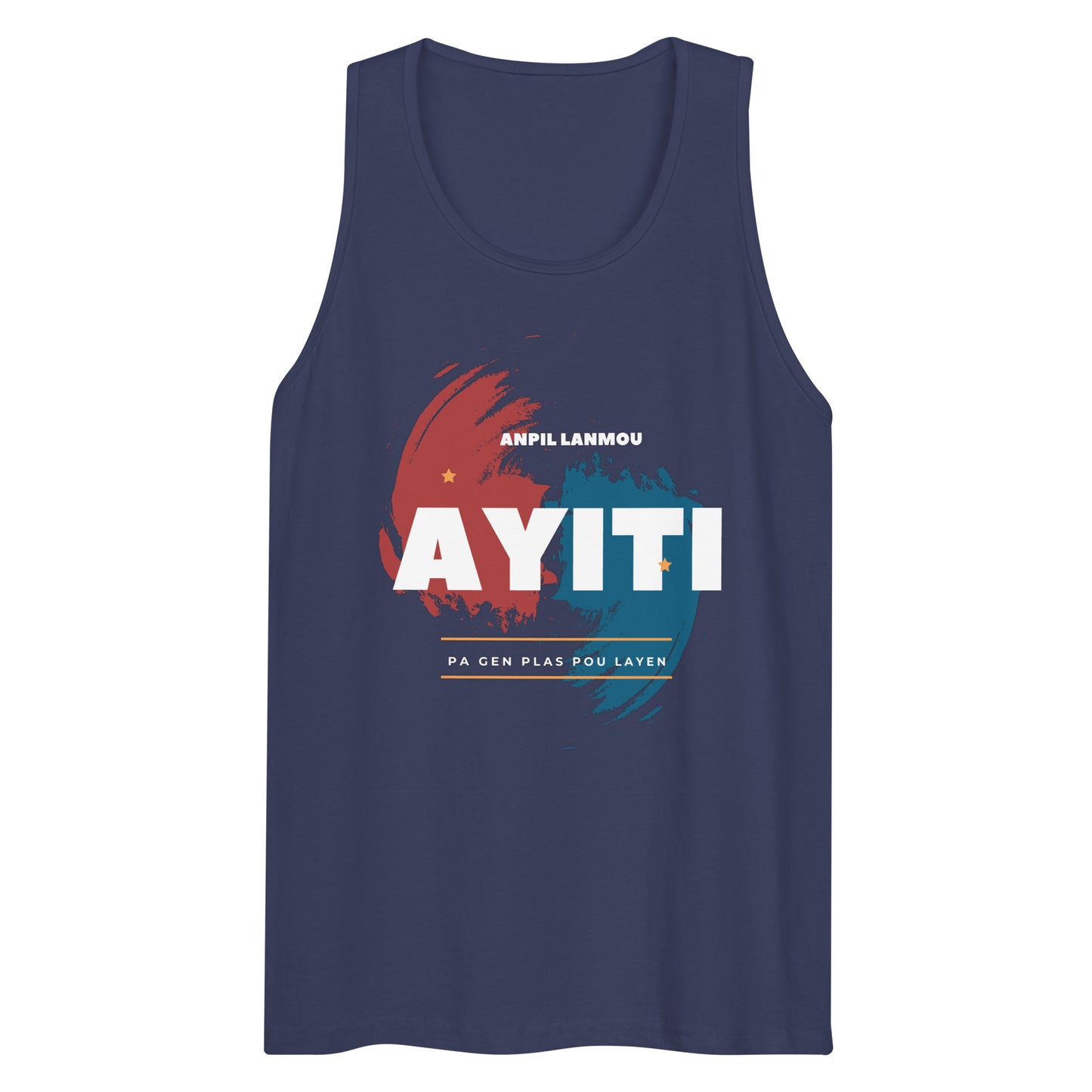 Ayiti Ble ak Wouj Men’s premium tank top