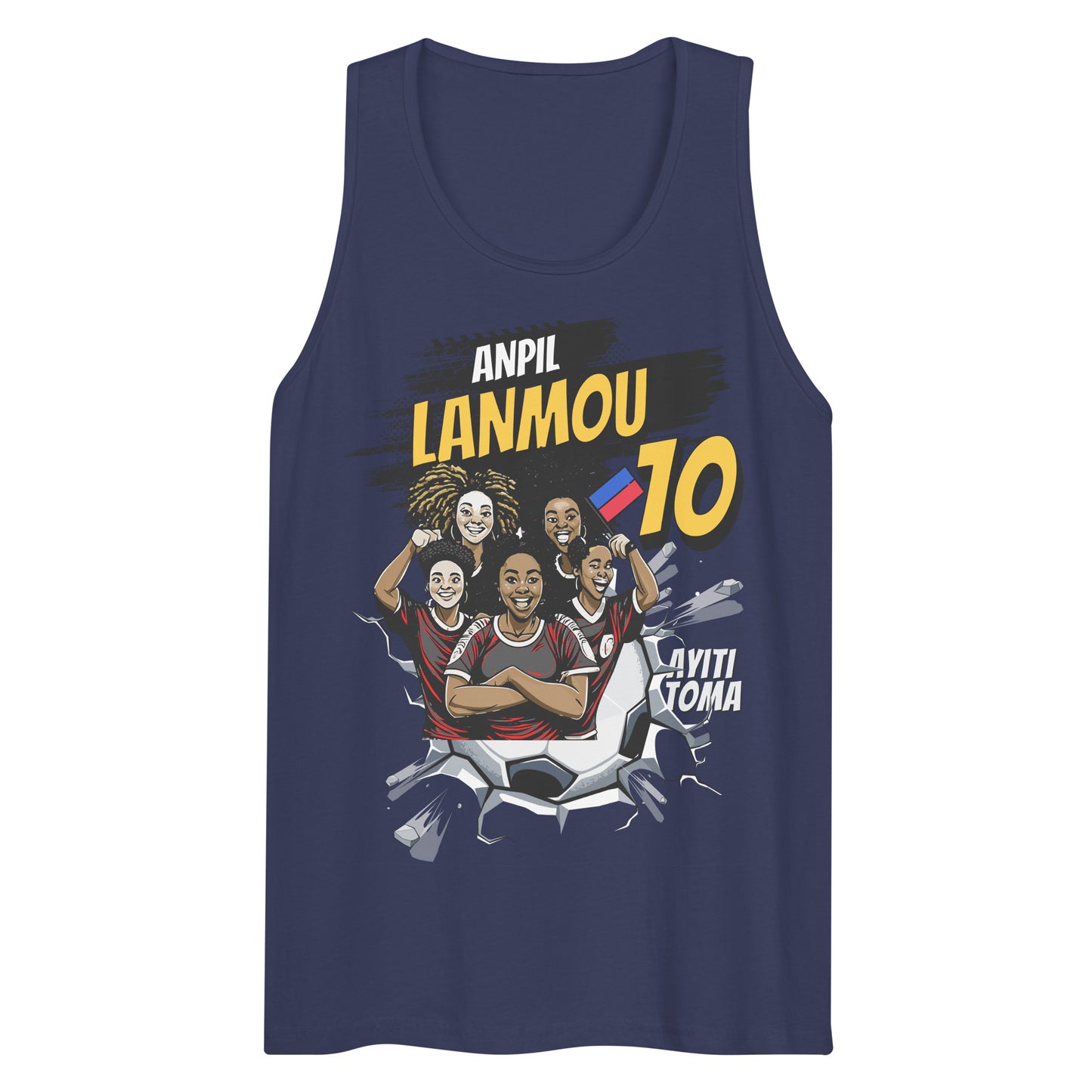 Haitian Lionesses on The Rise Men’s premium tank top