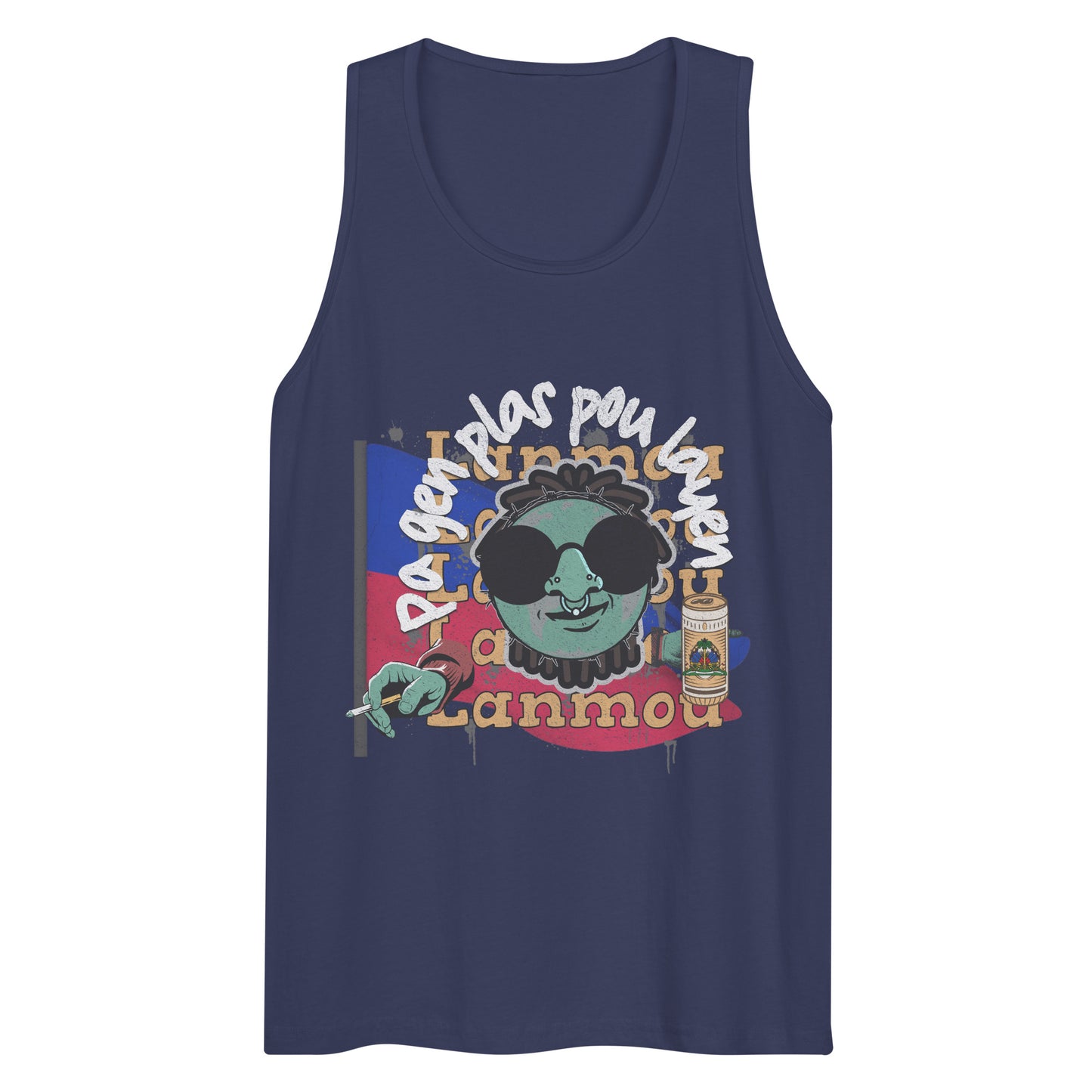 Sa k Pa Fou A Fout Sou Men’s premium tank top