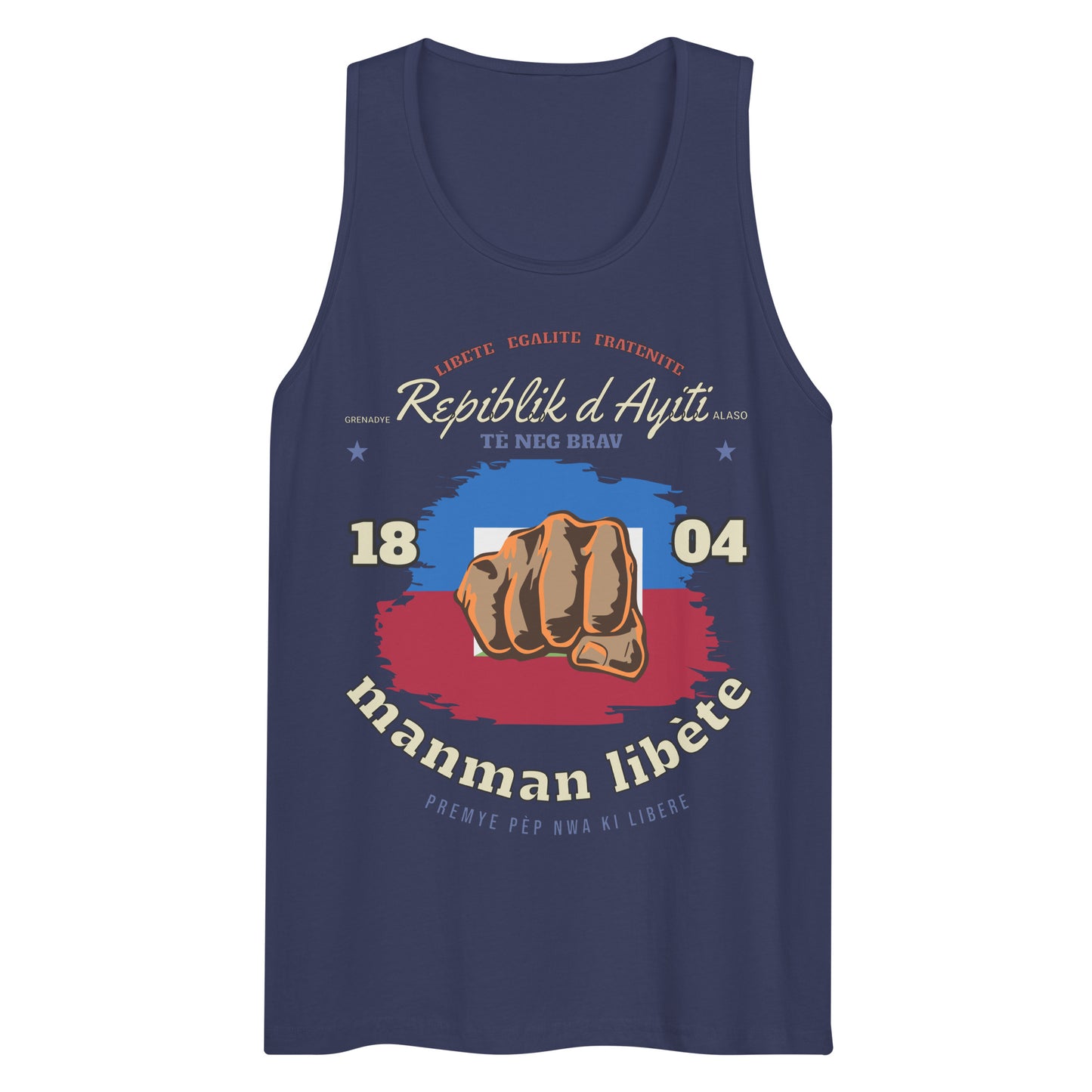 Repiblik d Ayiti Men’s premium tank top