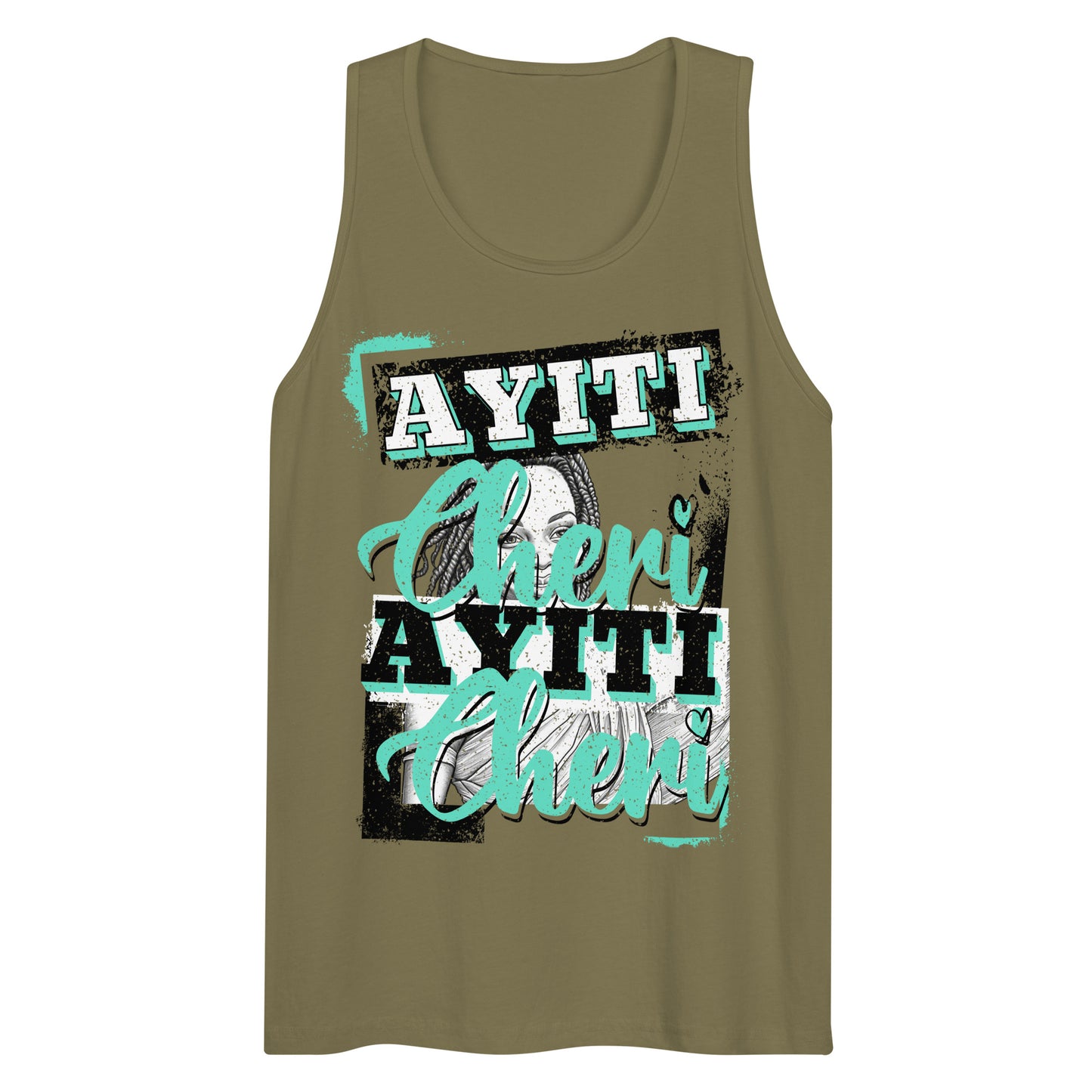 Ayiti Cheri Men’s premium tank top