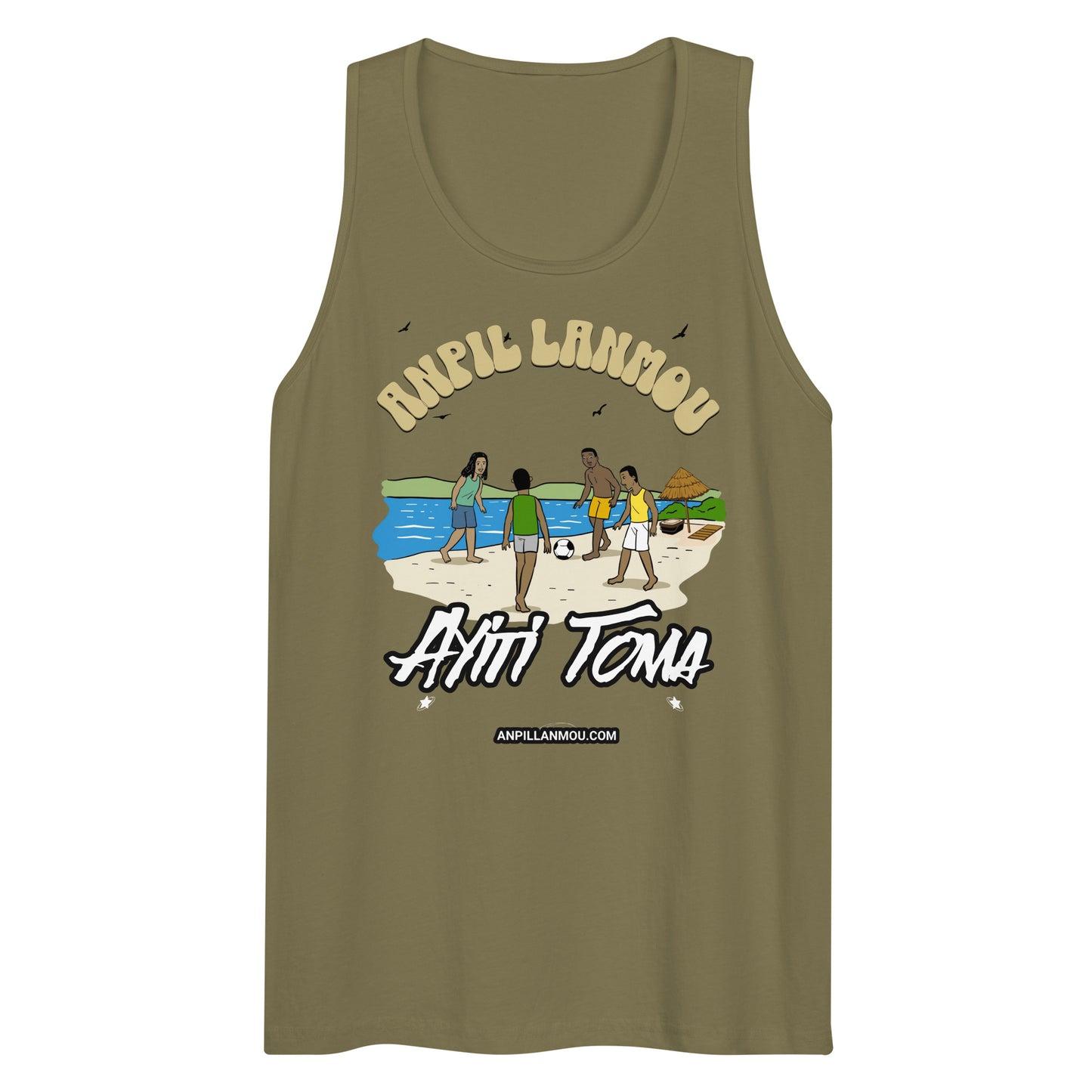 Remonntada_Ayiti Men’s premium tank top