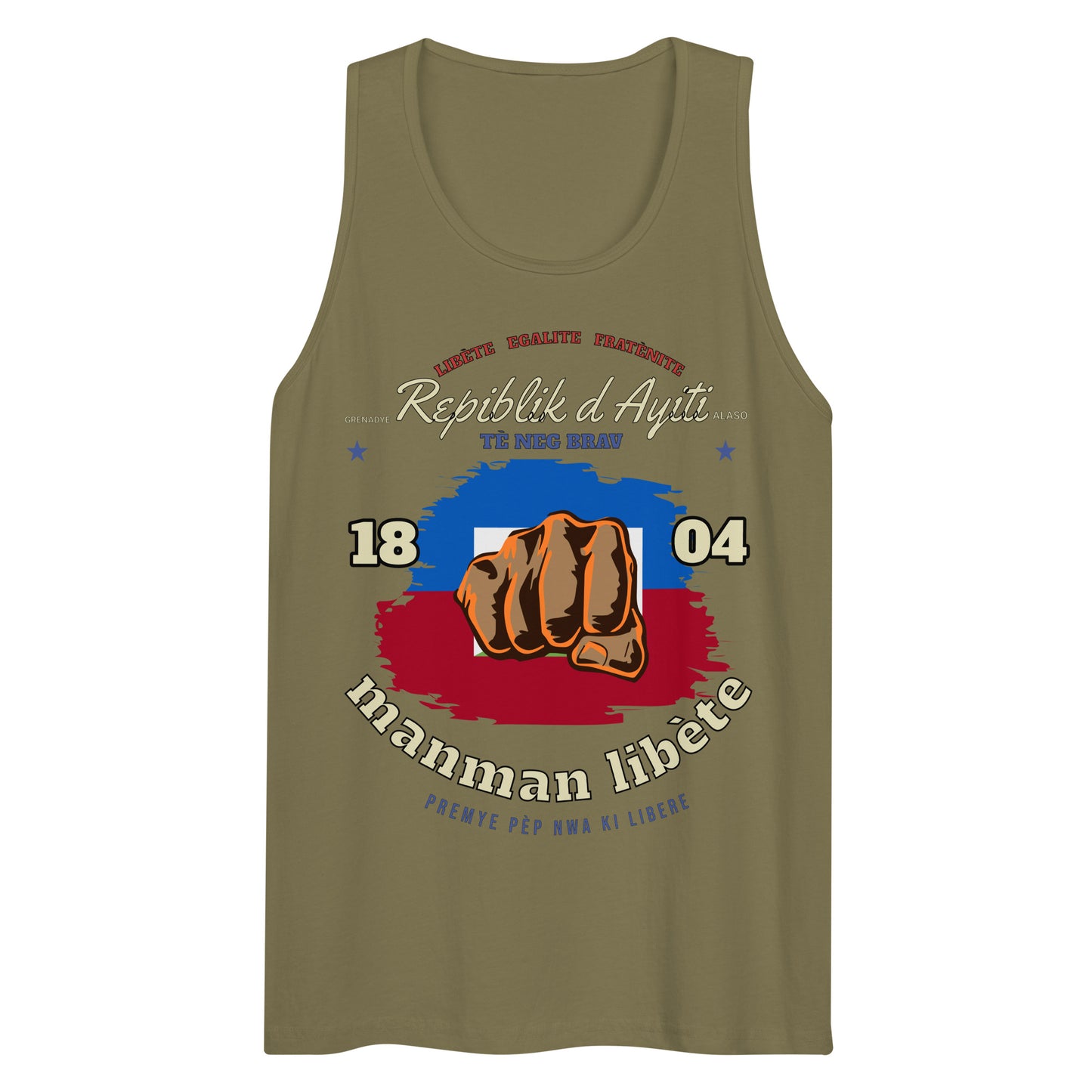 Repiblik d Ayiti Men’s premium tank top