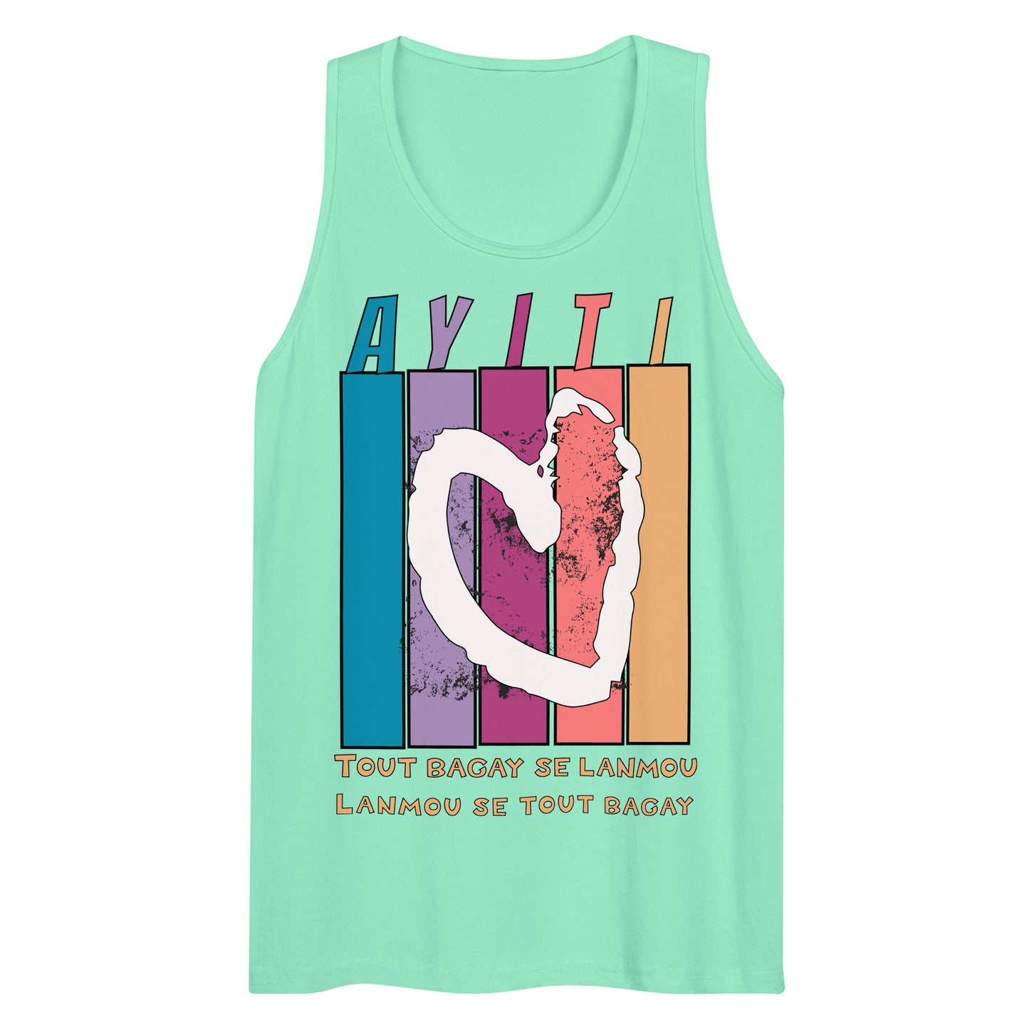 Ayiti : tout bagay se lanmou Men’s premium tank top