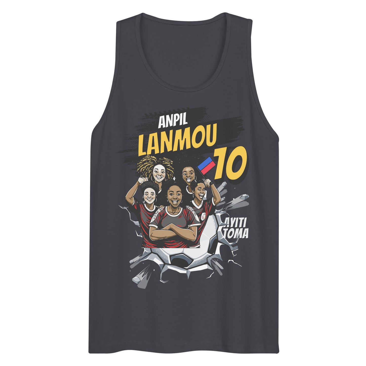 Haitian Lionesses on The Rise Men’s premium tank top