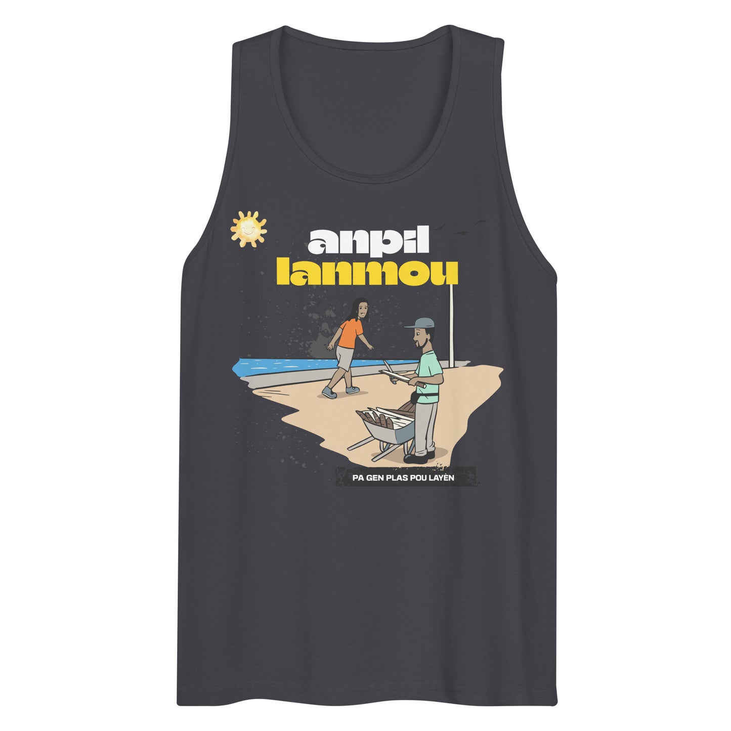 Haitian Machann Kann Anpil Lanmou Men’s premium tank top