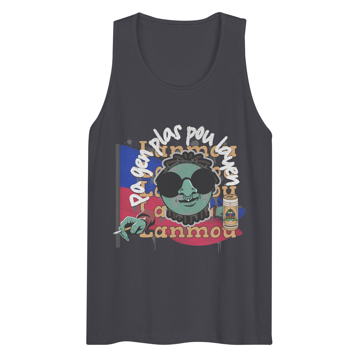 Sa k Pa Fou A Fout Sou Men’s premium tank top