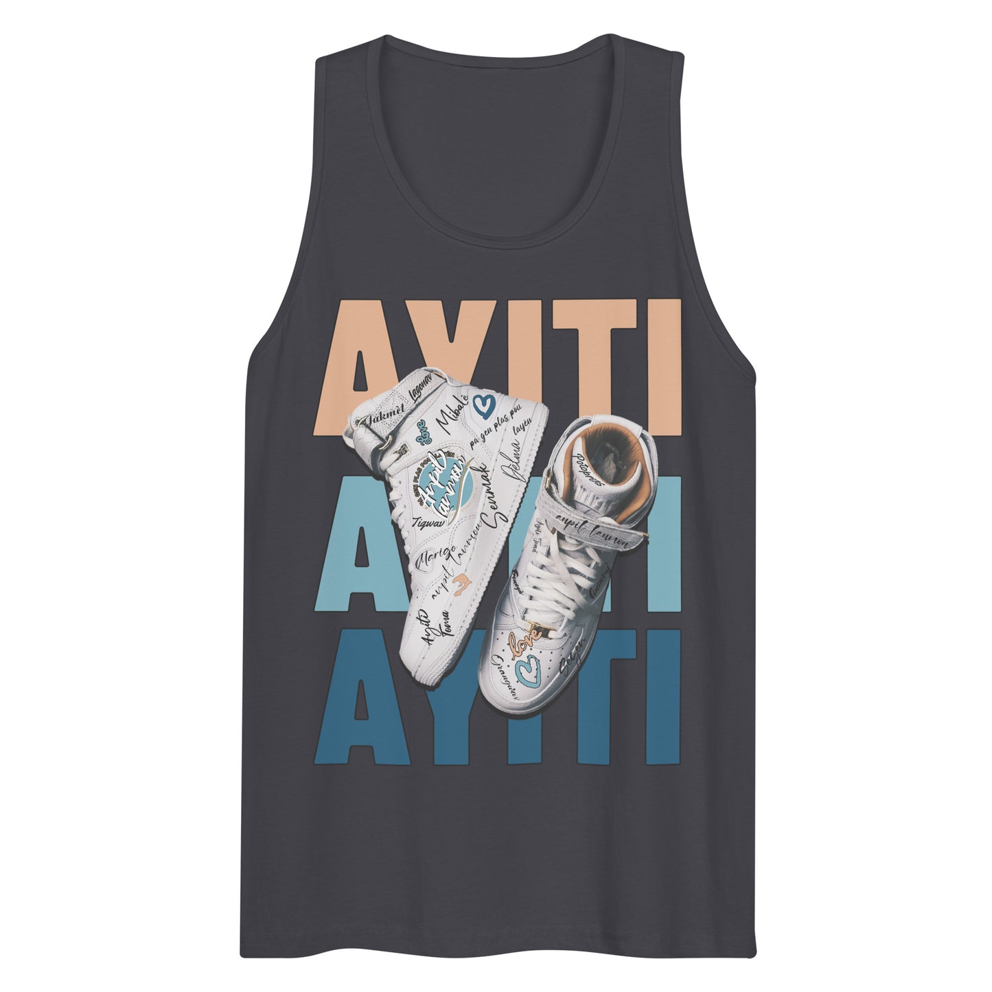 Nou soti lwen Men’s premium tank top