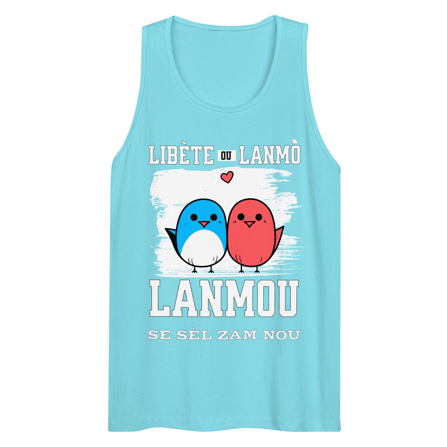 Libète ou lanmo Men’s premium tank top