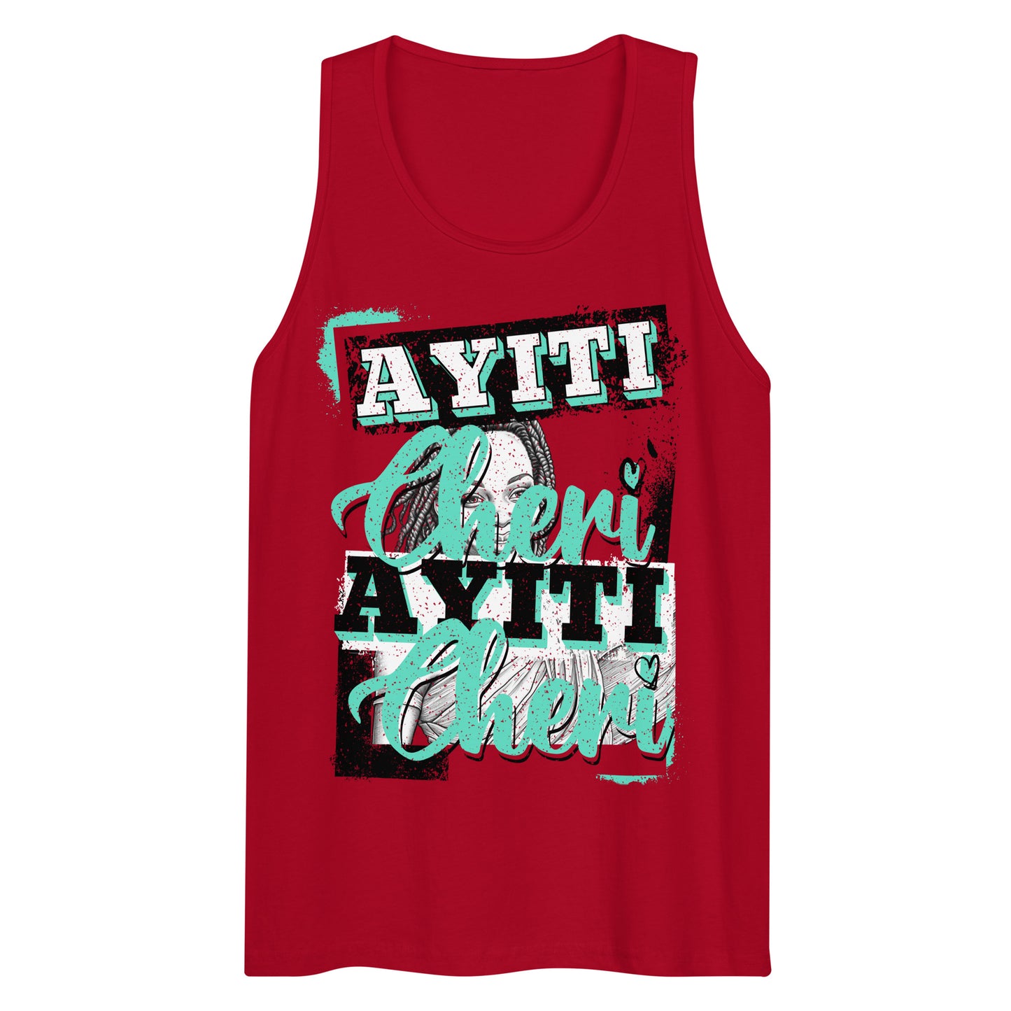 Ayiti Cheri Men’s premium tank top