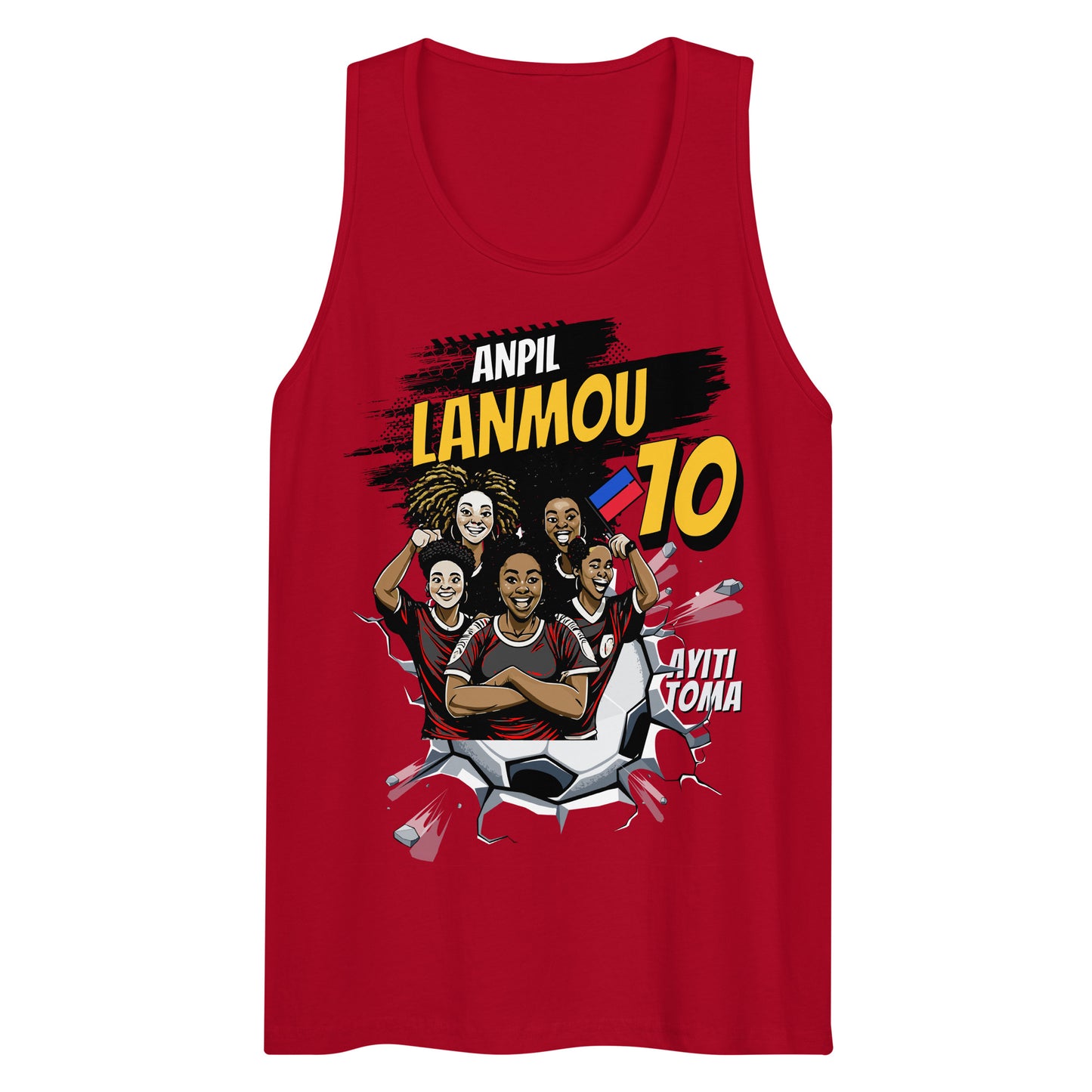 Haitian Lionesses on The Rise Men’s premium tank top