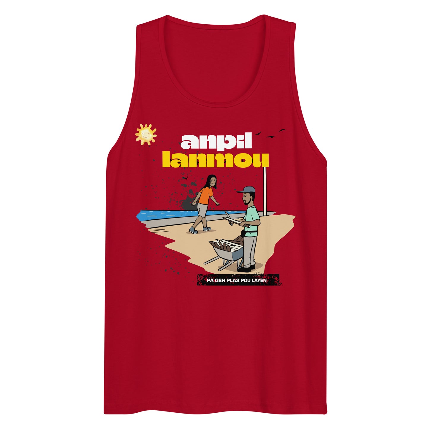 Haitian Machann Kann Anpil Lanmou Men’s premium tank top