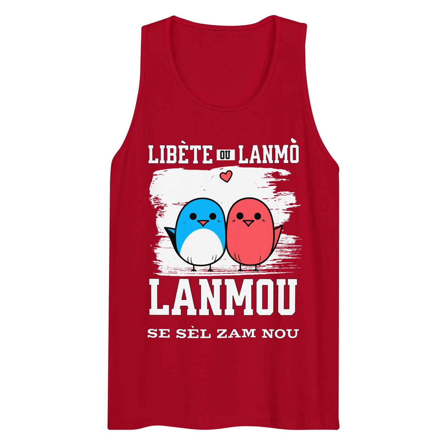 Libète ou lanmo Men’s premium tank top