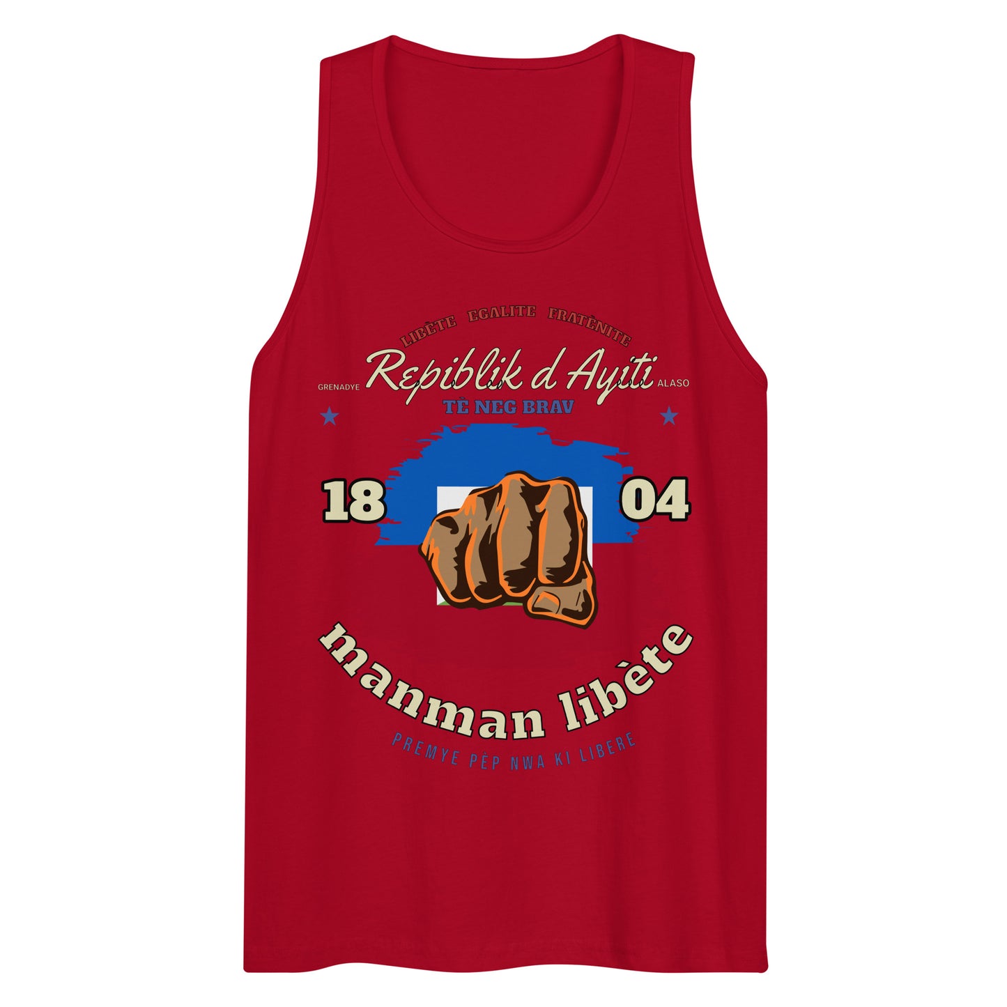 Repiblik d Ayiti Men’s premium tank top