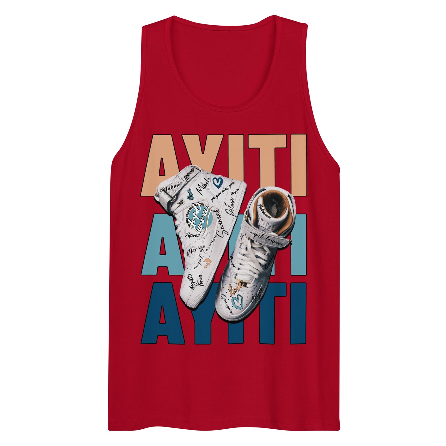 Nou soti lwen Men’s premium tank top