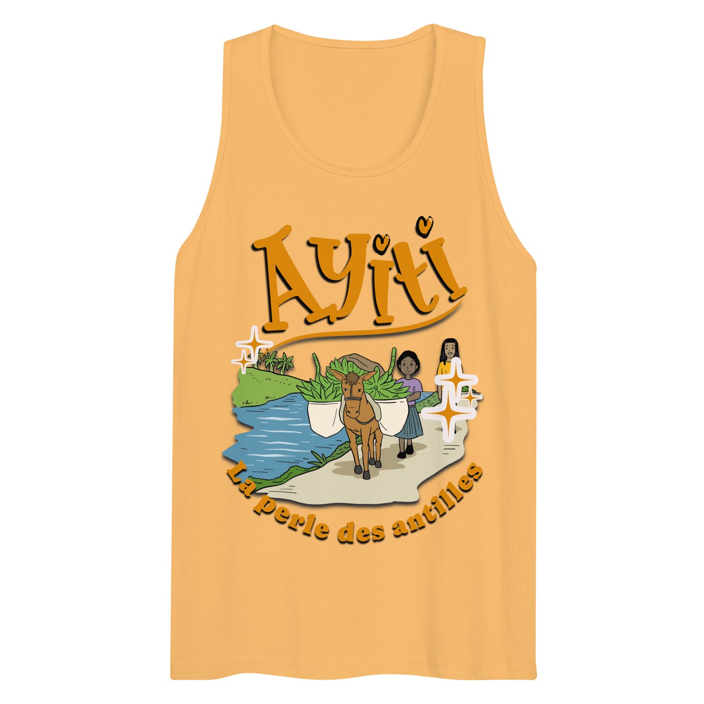 Ayiti Perle Des Antilles Men’s premium tank top