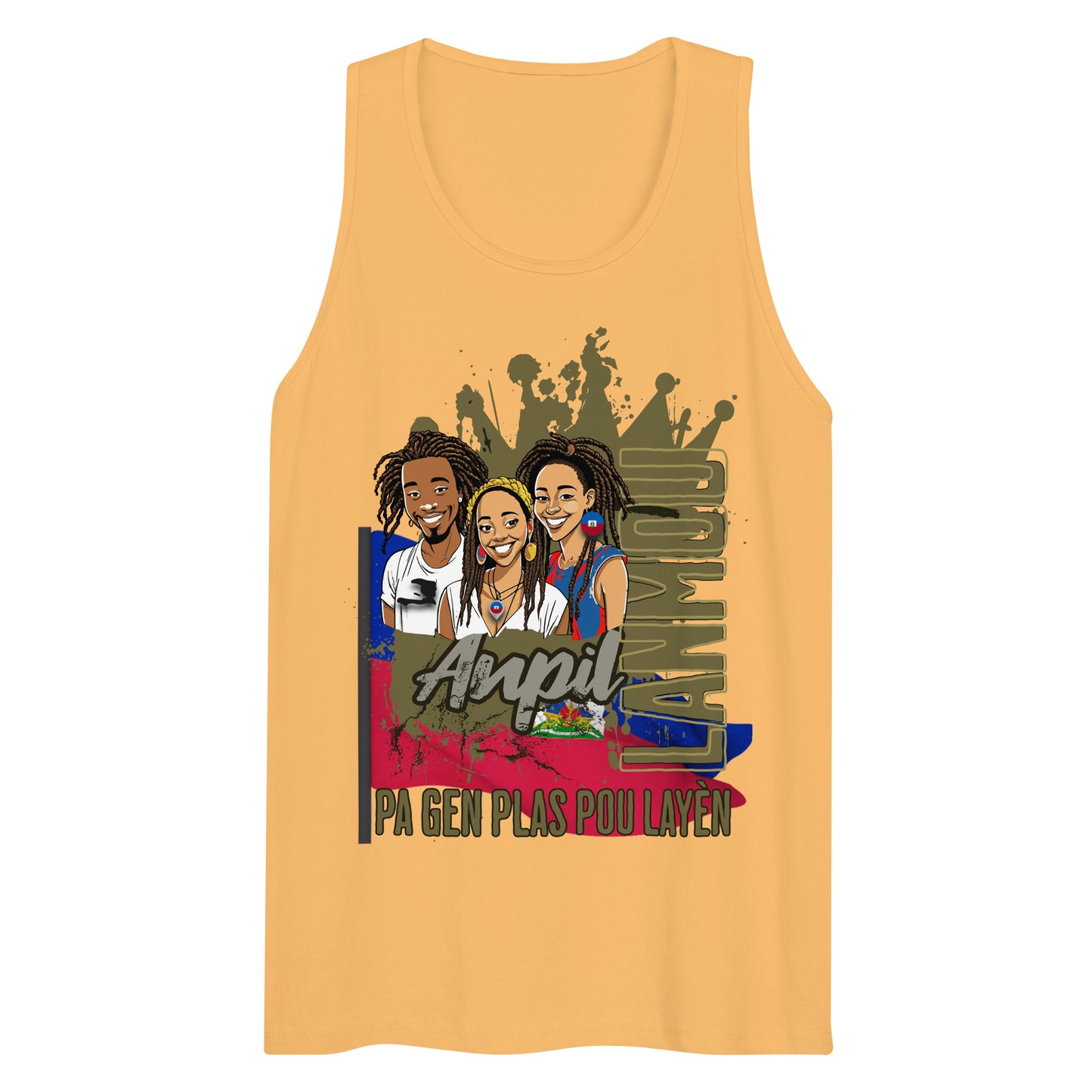 Ayiti_Lanmou_Loks Men’s premium tank top