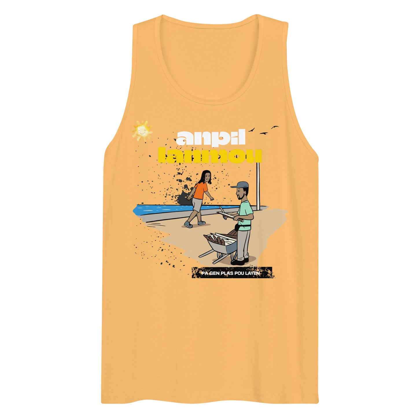 Haitian Machann Kann Anpil Lanmou Men’s premium tank top