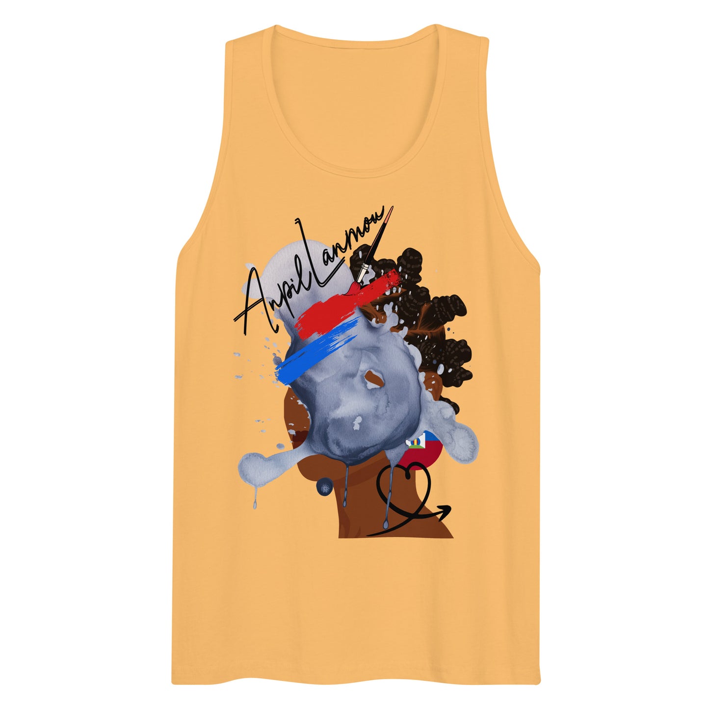 No Face Anpil Lanmou Men’s premium tank top