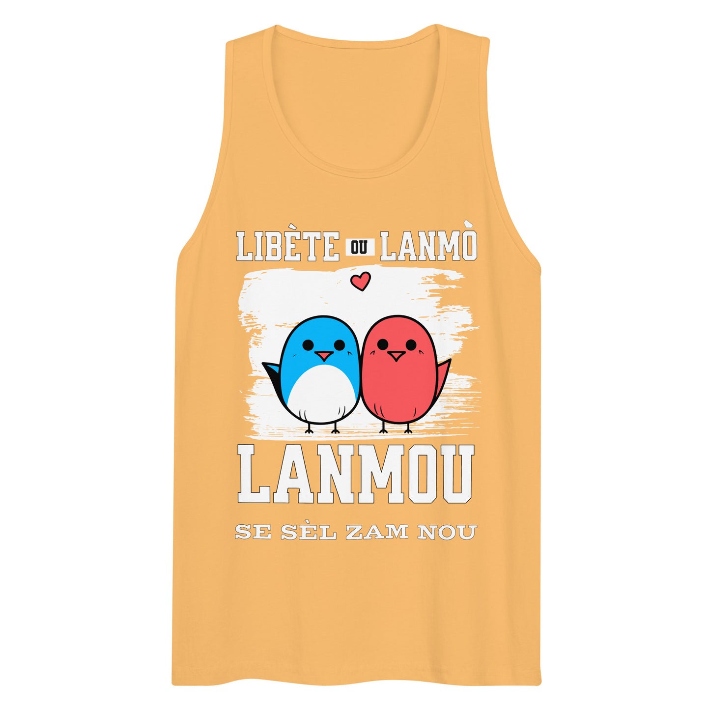 Libète ou lanmo Men’s premium tank top