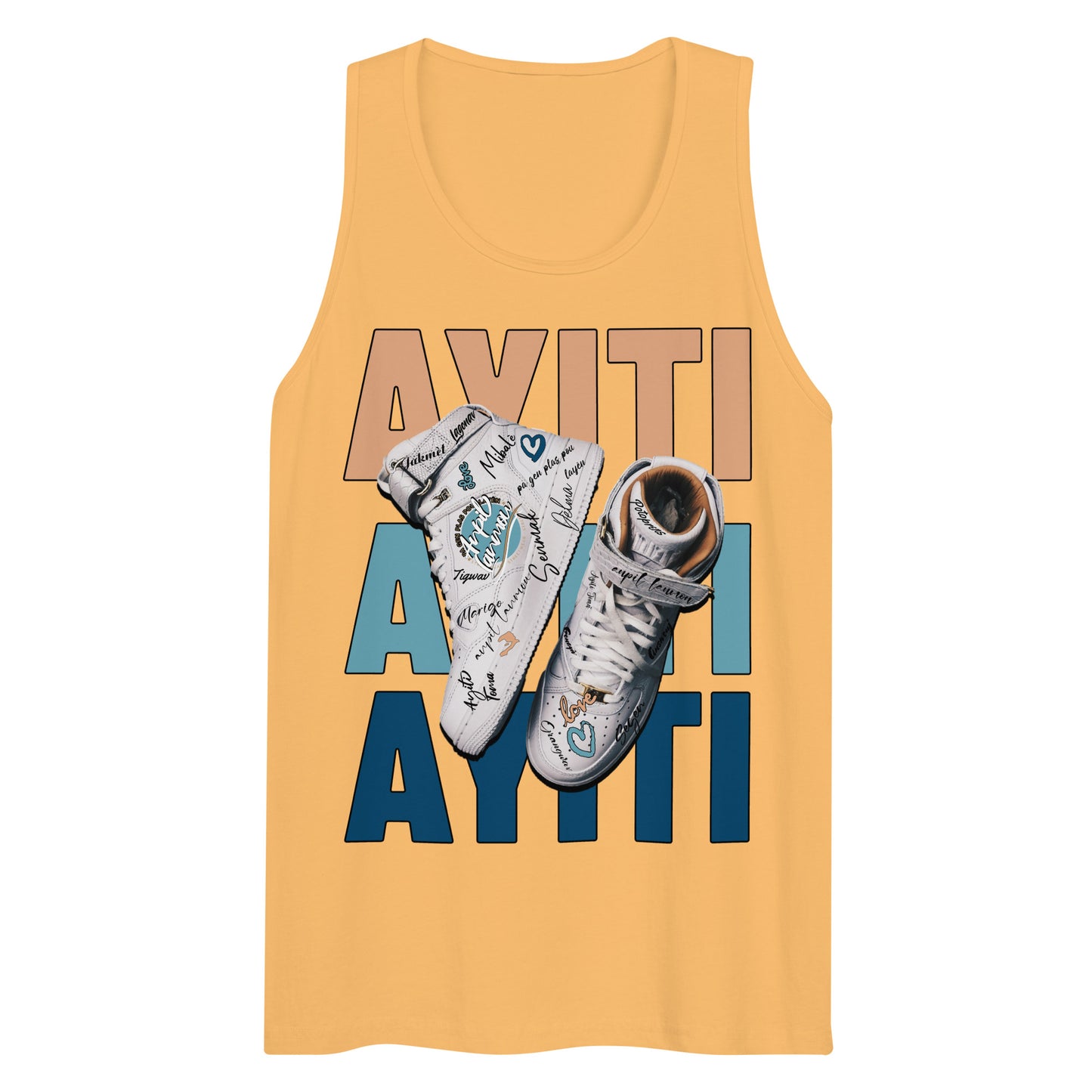 Nou soti lwen Men’s premium tank top