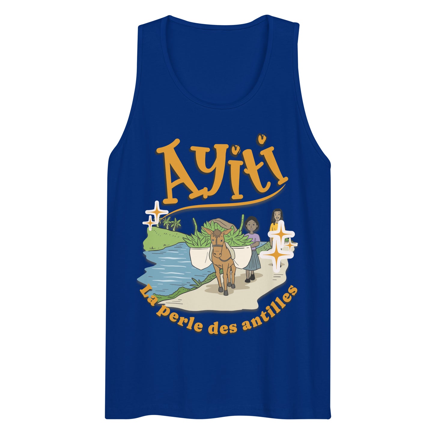 Ayiti Perle Des Antilles Men’s premium tank top