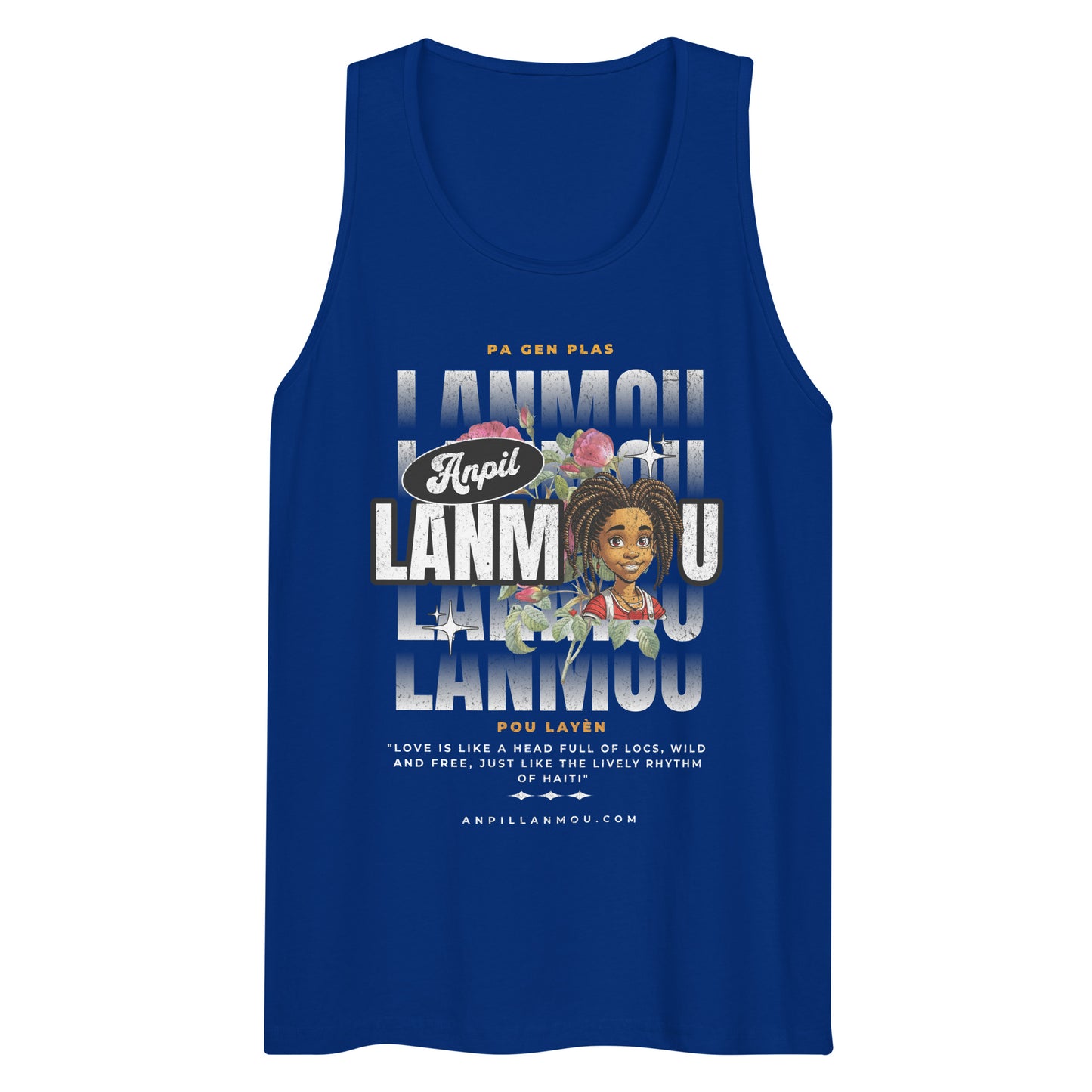 Ayiti Toma Anpil Lanmou 2 Men’s premium tank top