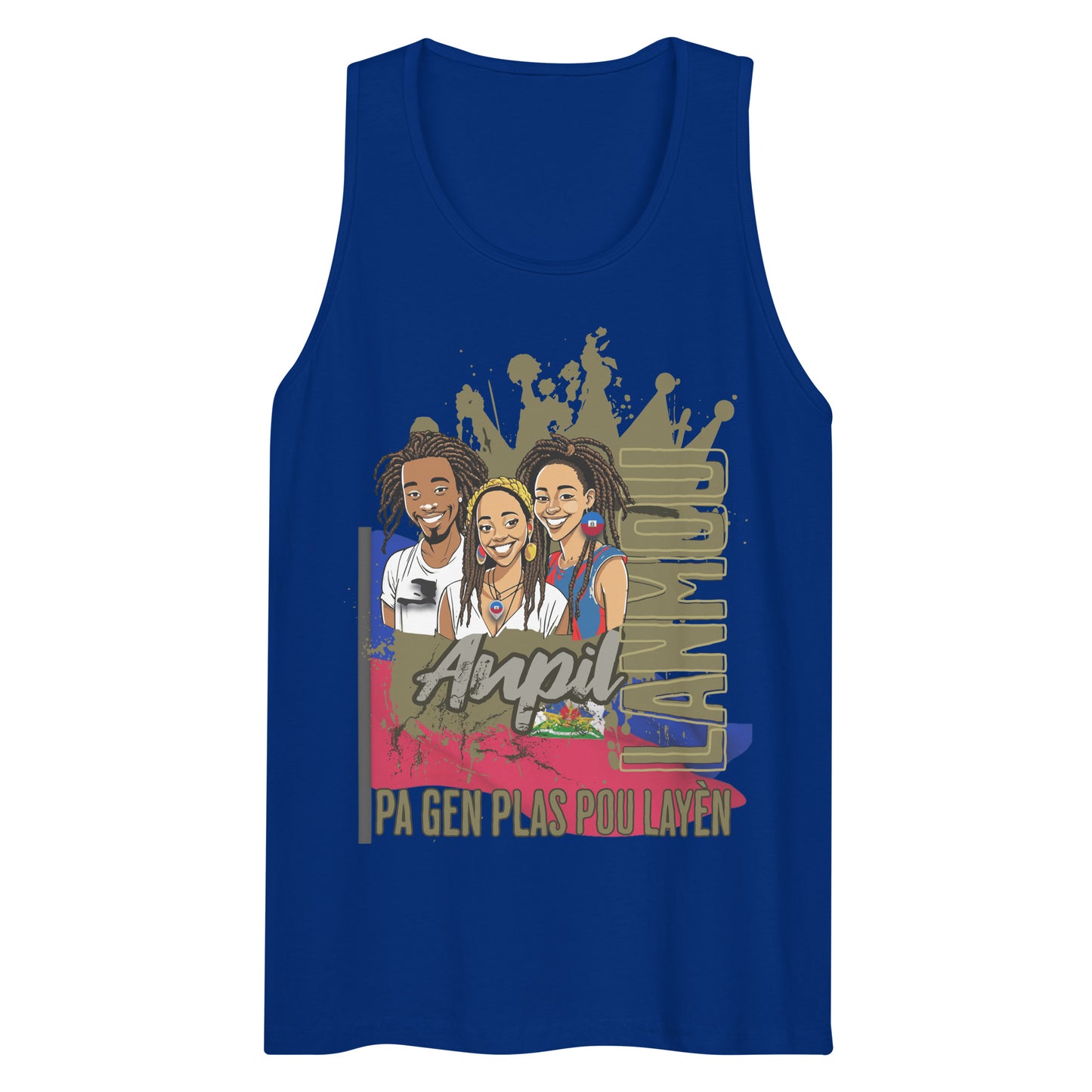 Ayiti_Lanmou_Loks Men’s premium tank top