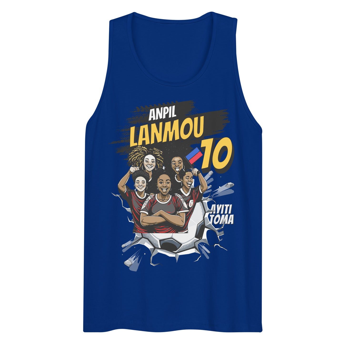 Haitian Lionesses on The Rise Men’s premium tank top