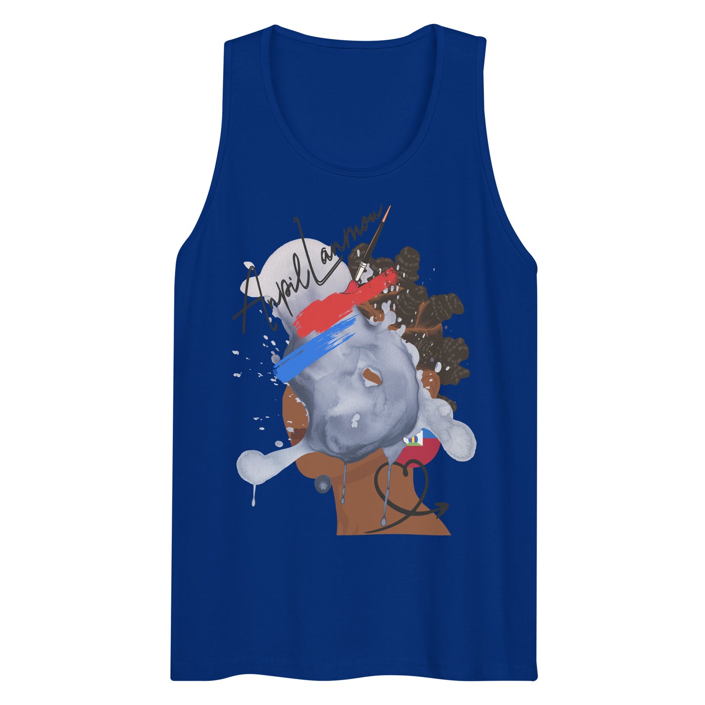 No Face Anpil Lanmou Men’s premium tank top