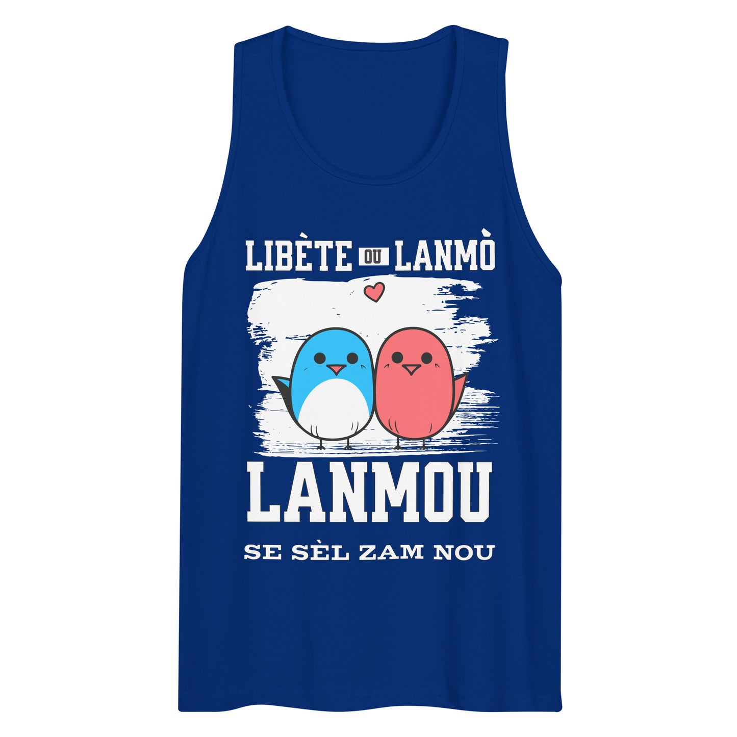 Libète ou lanmo Men’s premium tank top